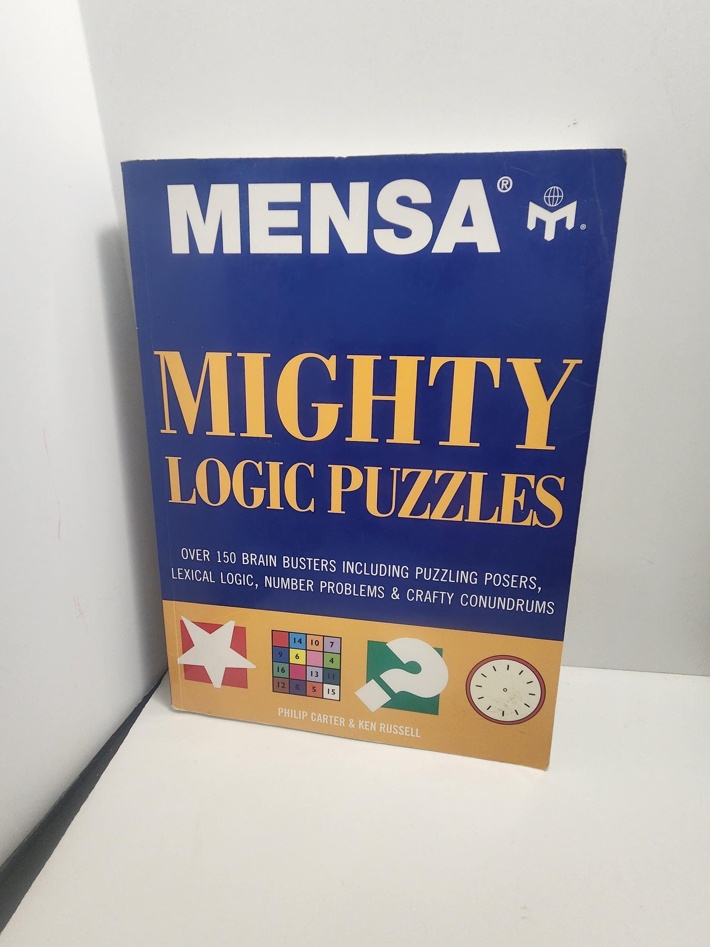 1996 Mensa Mighty Logic Puzzles by Philip Carter - Puzzle - Puzzle Books - Brain Teasers - Activity Books - Mensa - Mensa Books - Logic