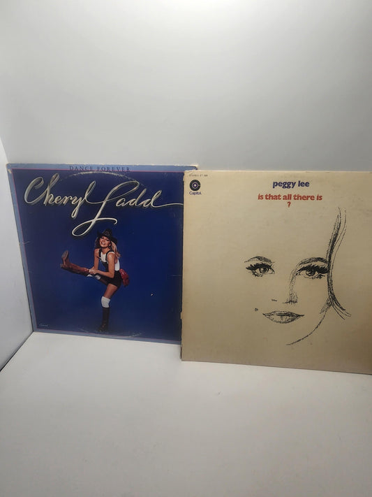 Cheryl Ladd & Peggy Lee Vintage 1960's Women Singers LOT Of 2 Vinyl Records - Peggy Lee - Cheryl Ladd - Women Singers - Vinyl - Vinyl Record