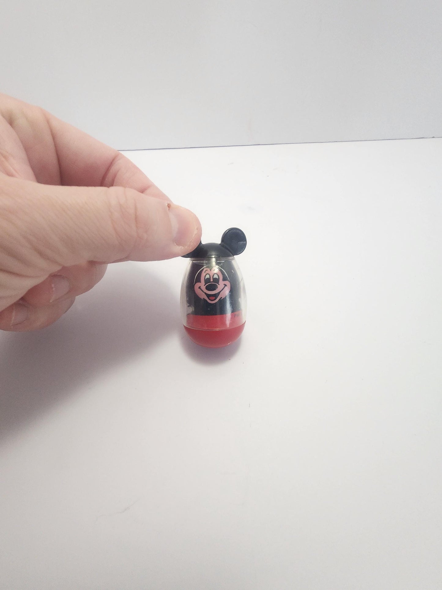 1970's Mickey Mouse Weeble Wobble Toy - Mickey Mouse - Walt Disney - Vintage Toys - 1970's - Weebles - Weeble Wobble