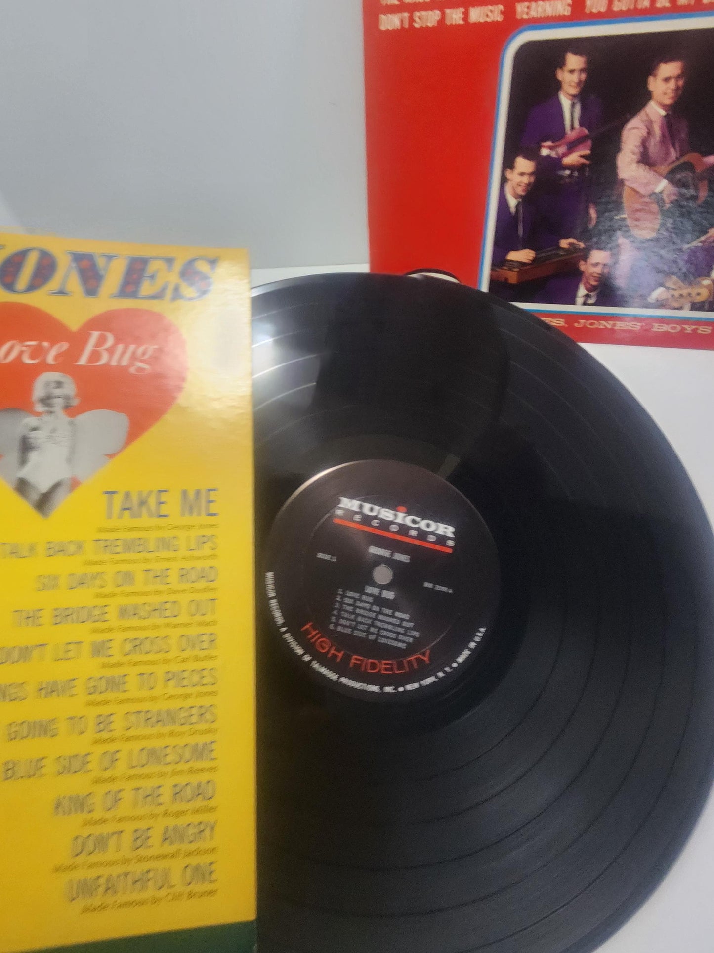 George Jones 1970's Orginal Vintage Vinyl LP Records LOT Of 2 - George Jones - Vinyl - Vinyl Records - LP Records - 1970s