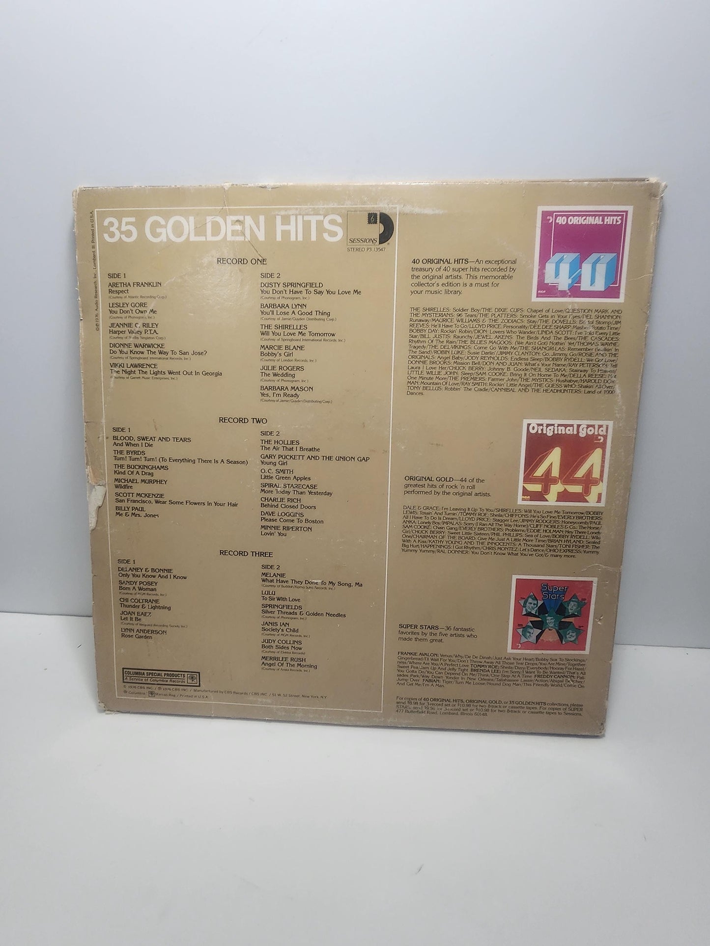 Golden Hits Vinyl LP Record 1976 - Hits - Music Hits - Golden Hits - 1970's - Orginal Records - Vinyl - Vinyl LP Records - Vintage Music