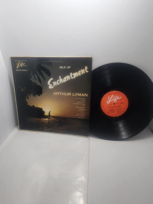 Enchantment By Arthur Lyman 1970's Vintage 1970's Vinyl LP Orginal Record - Records - Vinyl - Vinyl Records - Vinyl LP Records - Arthur Lyma