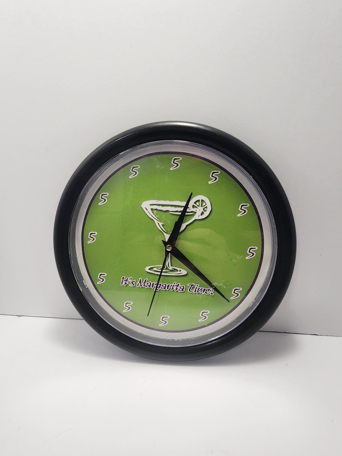 It's Margarita Time Wall Clock - Clocks - Wall Clocks - Drinks - Bar - Bar Decorations - Man Cave - Margaritas - Tequila