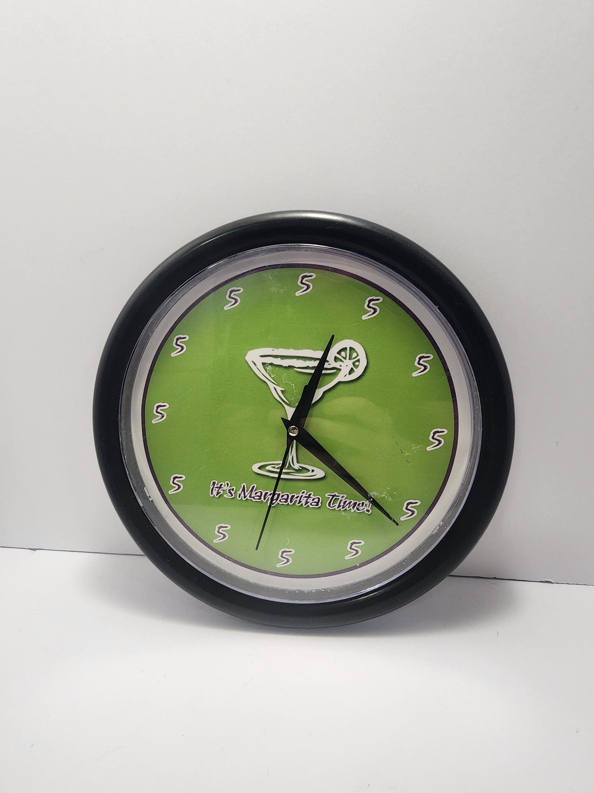 It's Margarita Time Wall Clock - Clocks - Wall Clocks - Drinks - Bar - Bar Decorations - Man Cave - Margaritas - Tequila