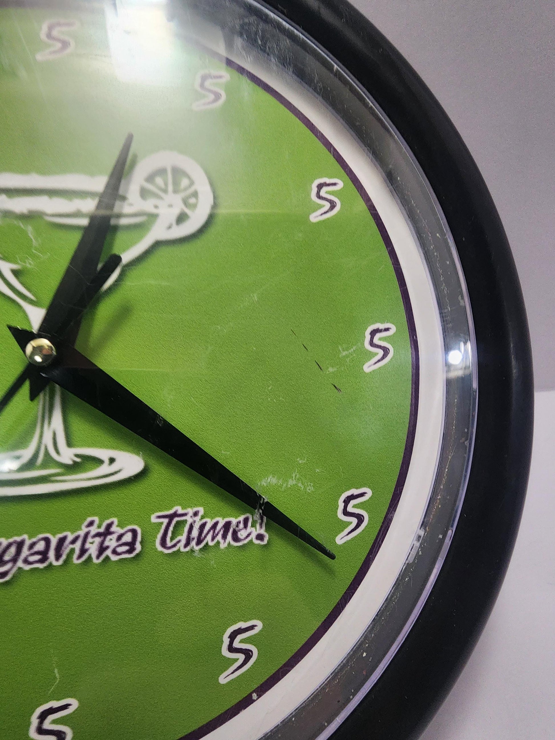 It's Margarita Time Wall Clock - Clocks - Wall Clocks - Drinks - Bar - Bar Decorations - Man Cave - Margaritas - Tequila