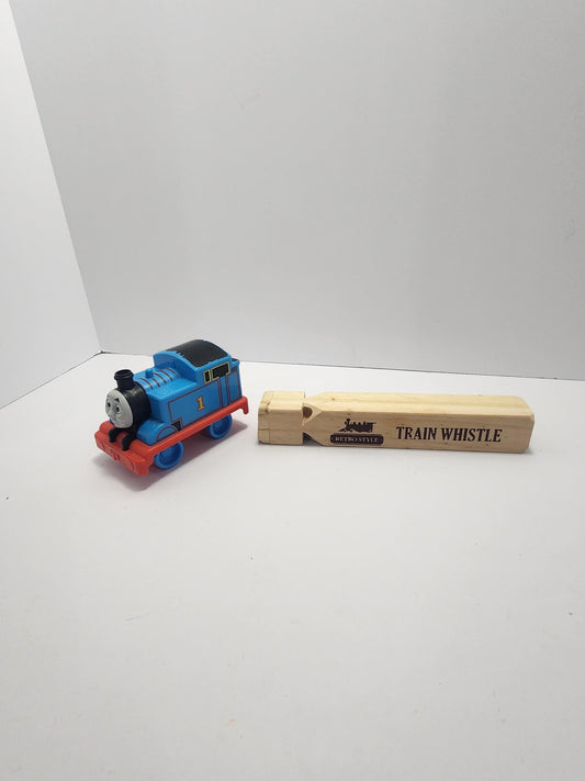 Thomas The Train Toy Train Figure With Wooden Train Whistle - Trains - Toy Trains - Thomas The Train - Train Whistle - Thomas And Friends