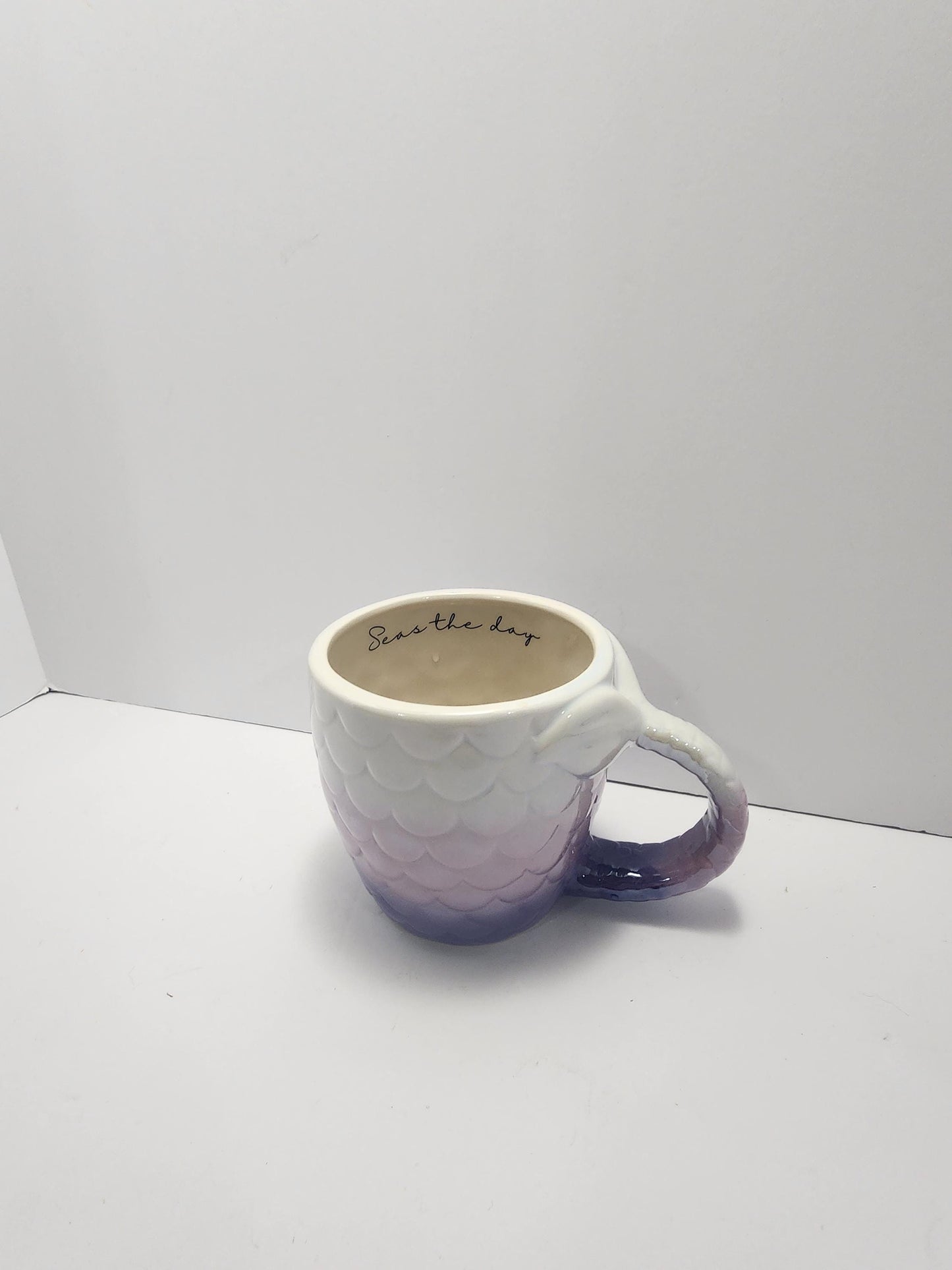 Seas The Day Mermaid Ceramic Coffee Mug - Mugs - Coffee - Cups - Mermaid - Mermaid Cup - Mermaid Gifts