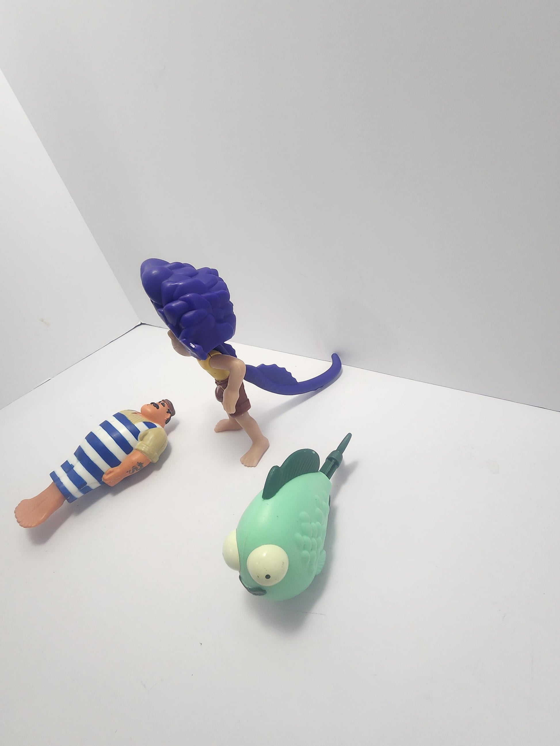 Disney Pixar Luca Toy Bath Swimming Figures LOT of 3 - Luca - Luca Toys - Bath Toys - Disney - Disney Toys - Pixar - Pixar Toys - Disney Pix