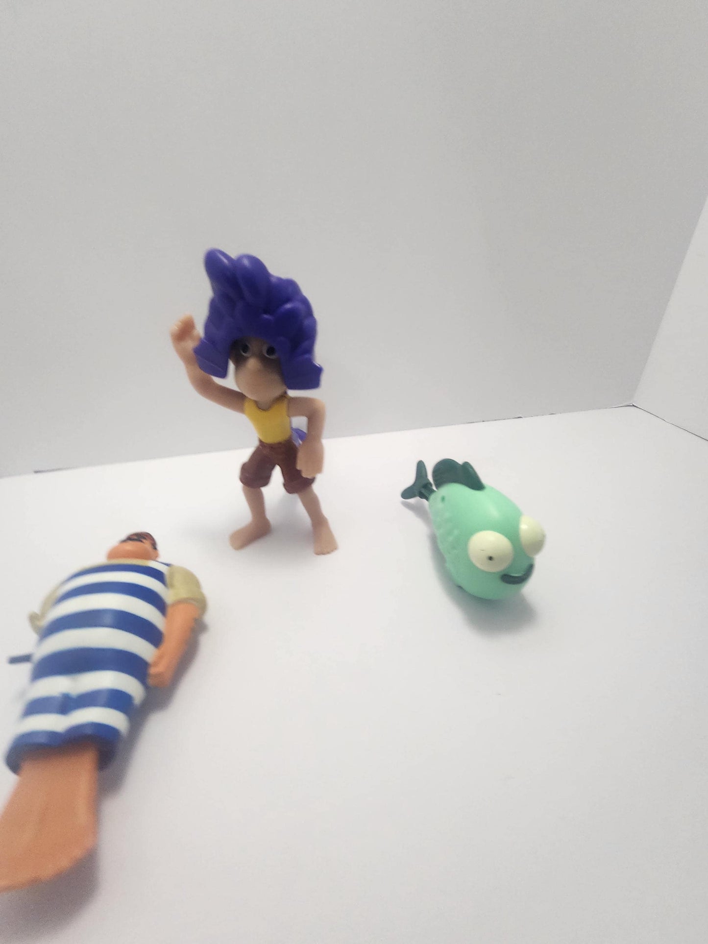 Disney Pixar Luca Toy Bath Swimming Figures LOT of 3 - Luca - Luca Toys - Bath Toys - Disney - Disney Toys - Pixar - Pixar Toys - Disney Pix