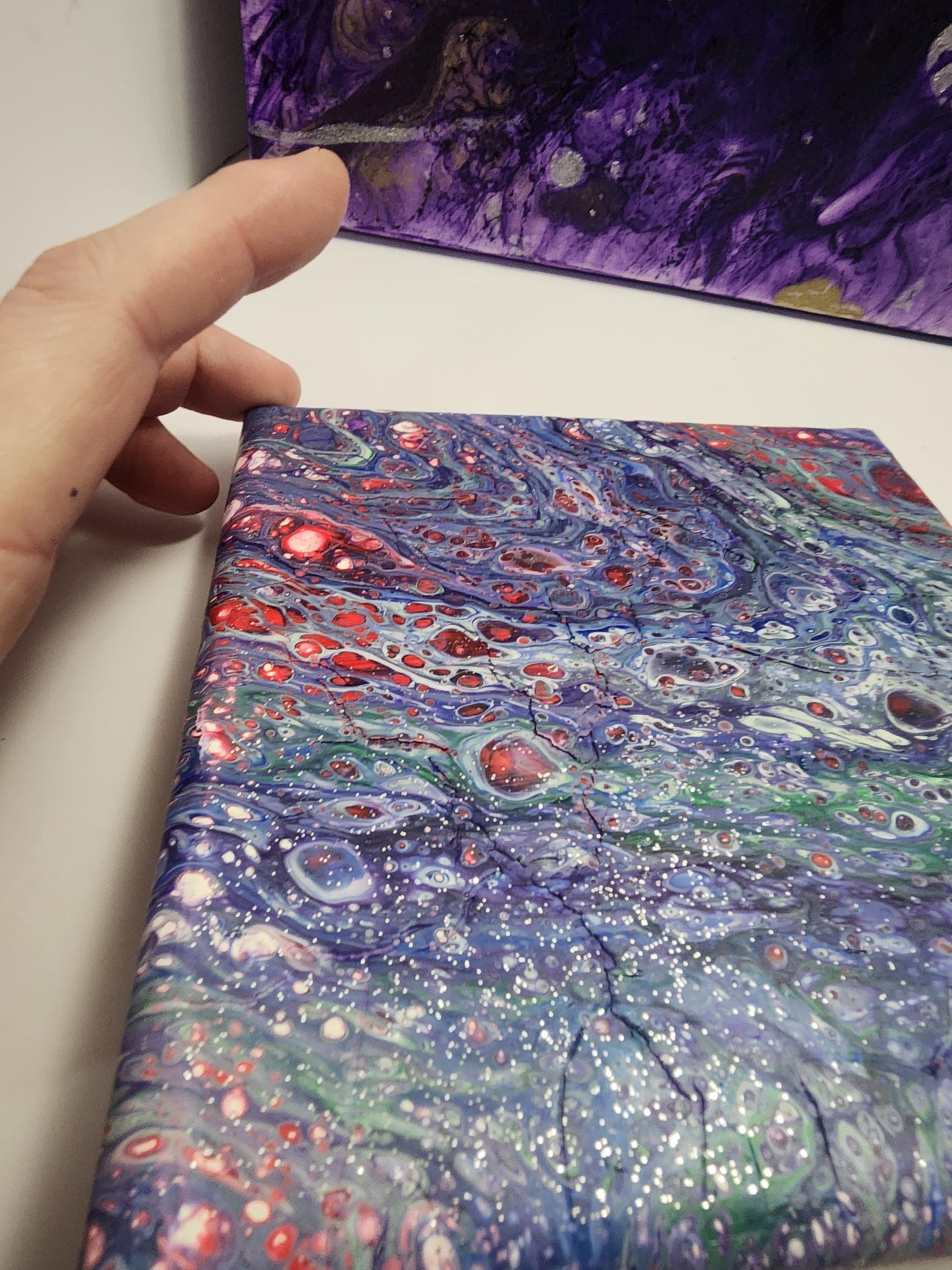 Acrylic Abstract Pour Homemade Painting Canvas - Pour Paintings - Homemade - Paintings - Wall Decorations - Abstract Painting - Paints