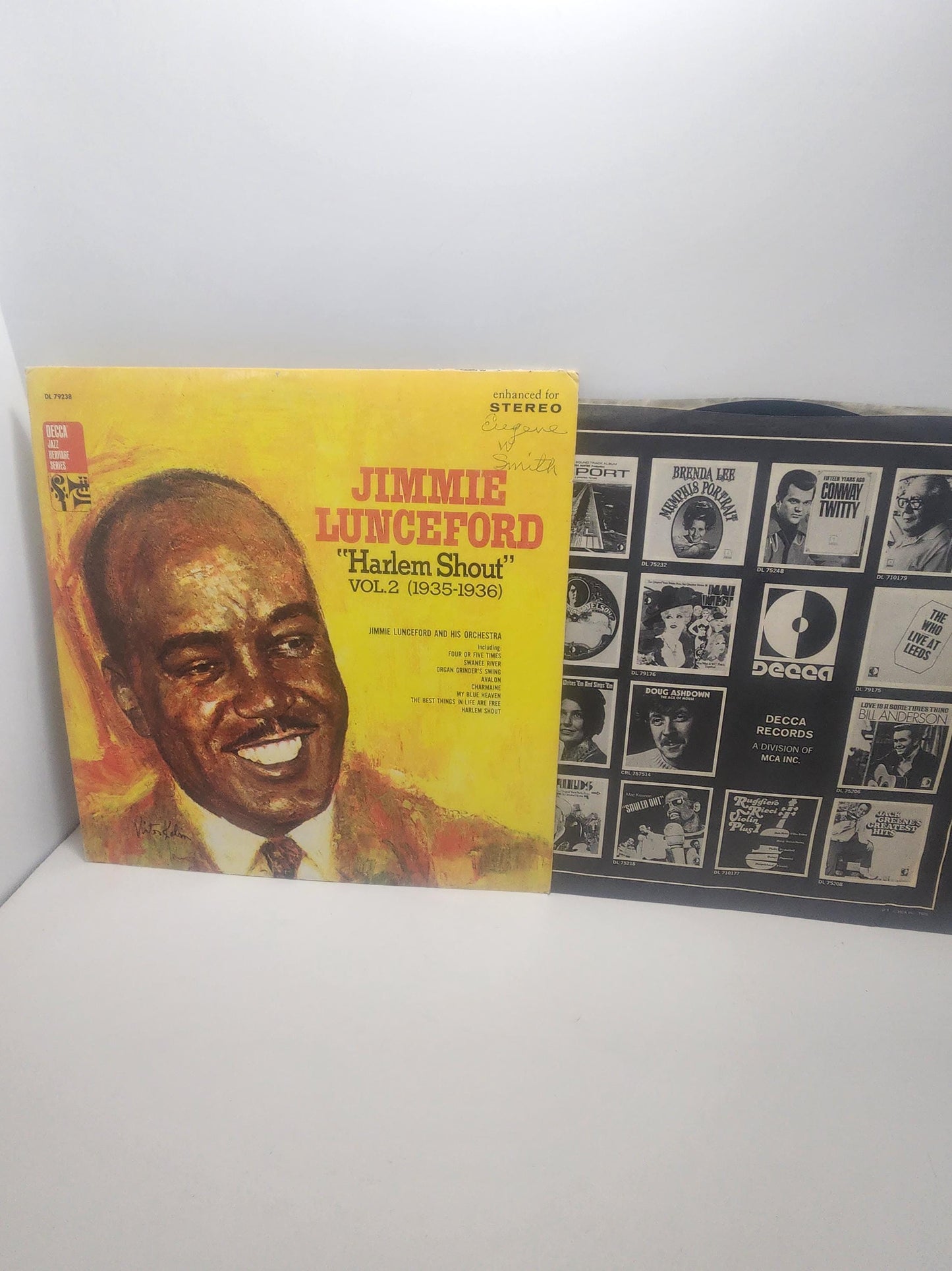 Jimmie Lunceford Vintage 1960's Vinyl LP Record - Records - Vinyl - Vinyl Records - Jimmie Lunceford - Harlem Shout