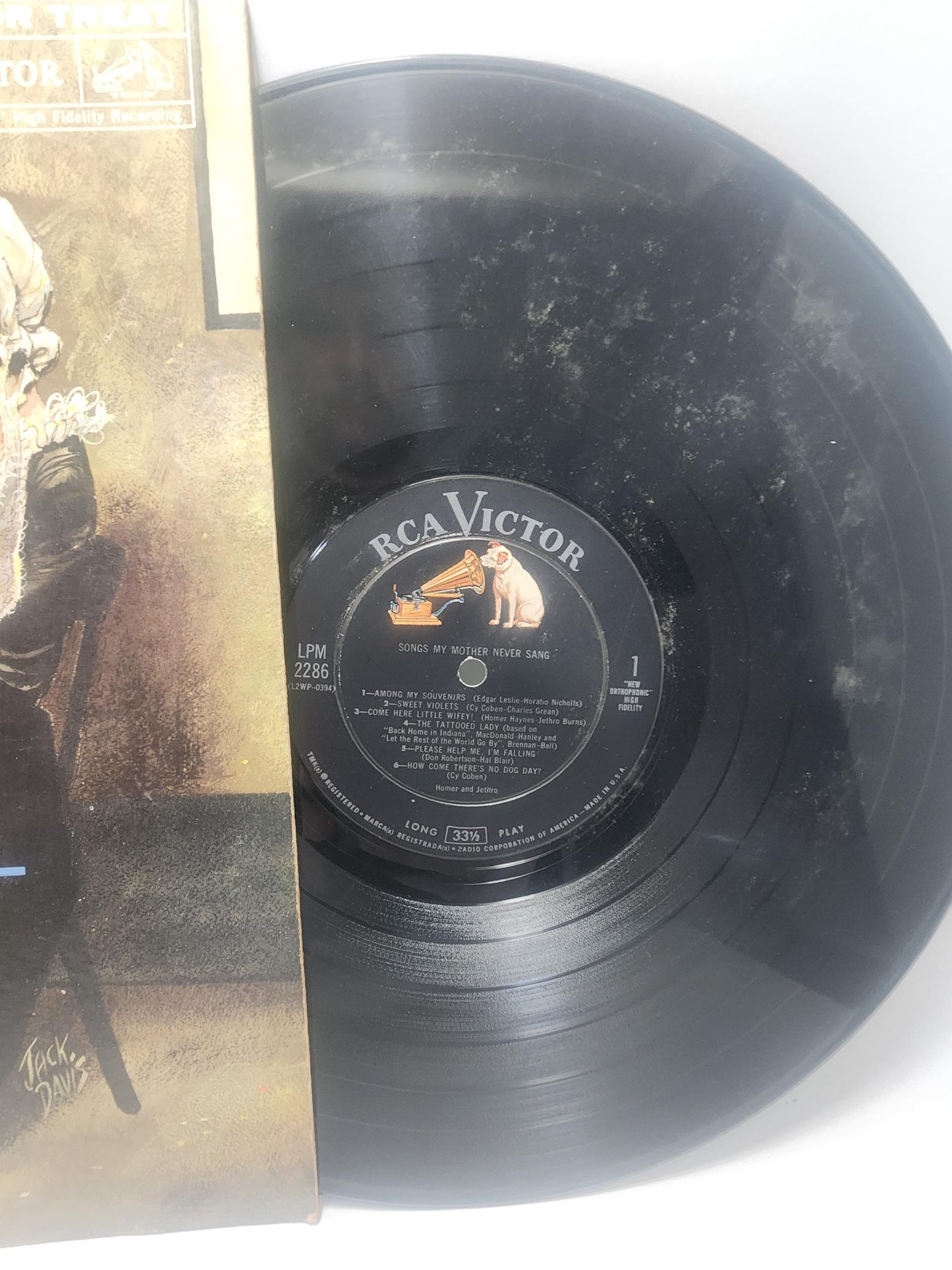 1961 Homer & Jethro "Songs My Mother Never Sang" Vintage Vinyl LP Record - 1960's - Homer and Jethro - Songs Mother Never Sang - Vinyl