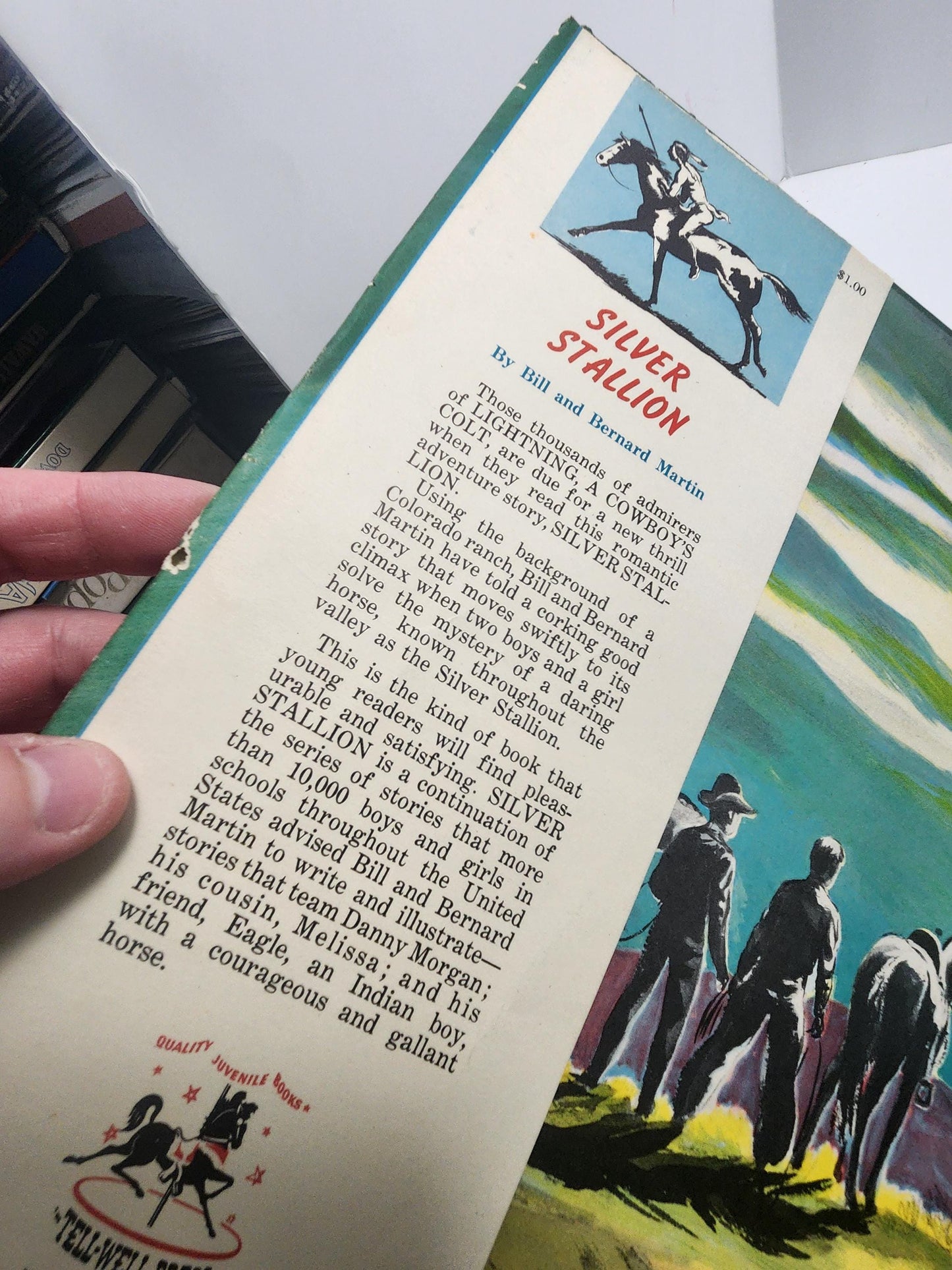 1949 1st Edition Hardcover Book Silver Stallion By Bill and Bernard Martin - Silver Stallion - 1940's - Antiques - Vintage Books - Martin