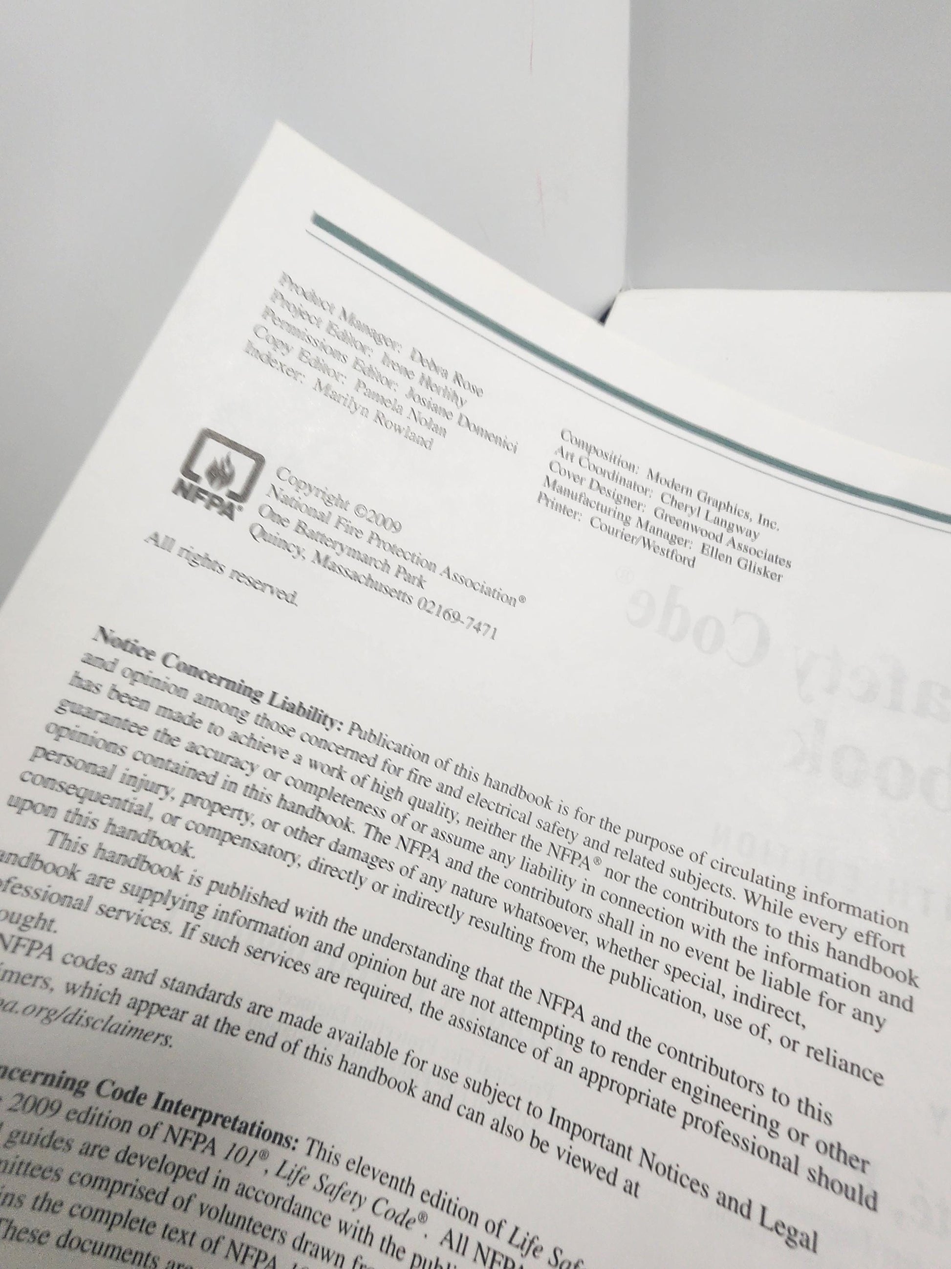 NFPA 101 Life Safety Code Handbook Vintage Book - NFPA - Life Safety Code - Handbook - House Building - Safety Code - Fire