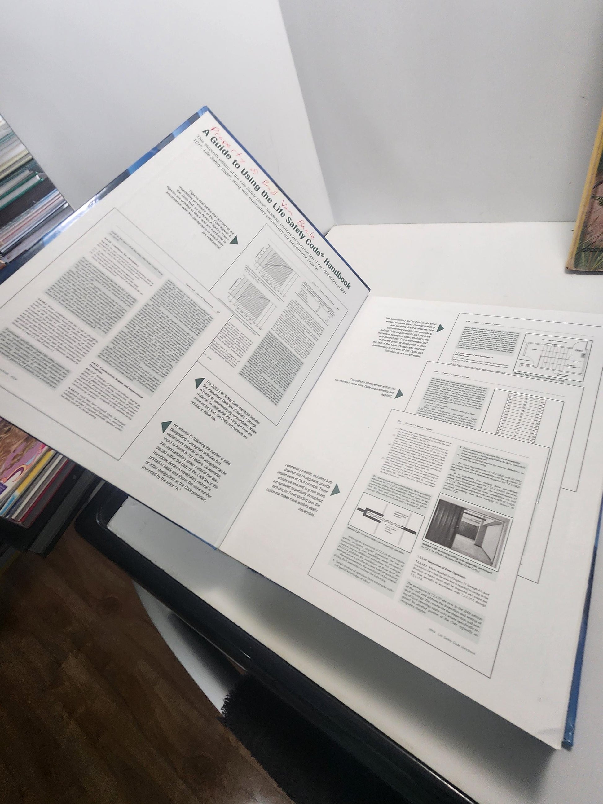 NFPA 101 Life Safety Code Handbook Vintage Book - NFPA - Life Safety Code - Handbook - House Building - Safety Code - Fire