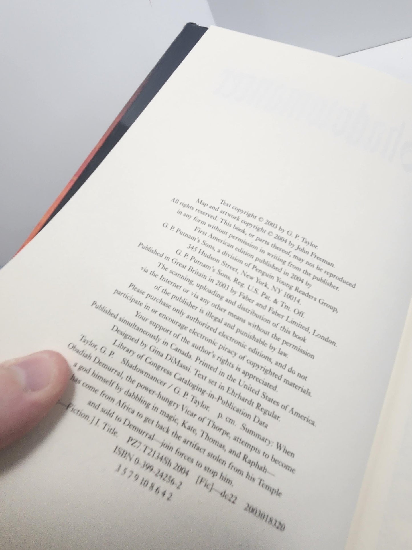 Shadowmancer by G. P. Taylor 1st Editiom 2000's Hardcover Edition - Shadowmancer - GP Taylor - 1st Edition Books - Hardcover Books