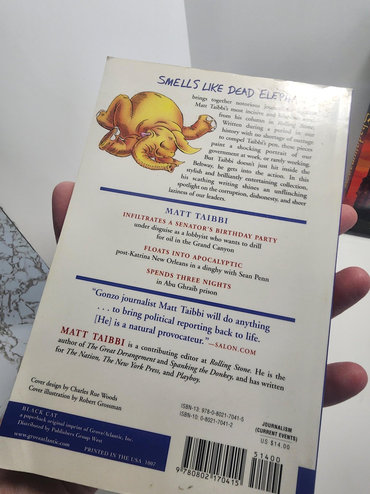 Smells Like Dead Elephants: Dispatches from a Rotting Empire by Matt Taibbi - Vintage Books - 2000's - Satire Books - Smells Like Dead Eleph