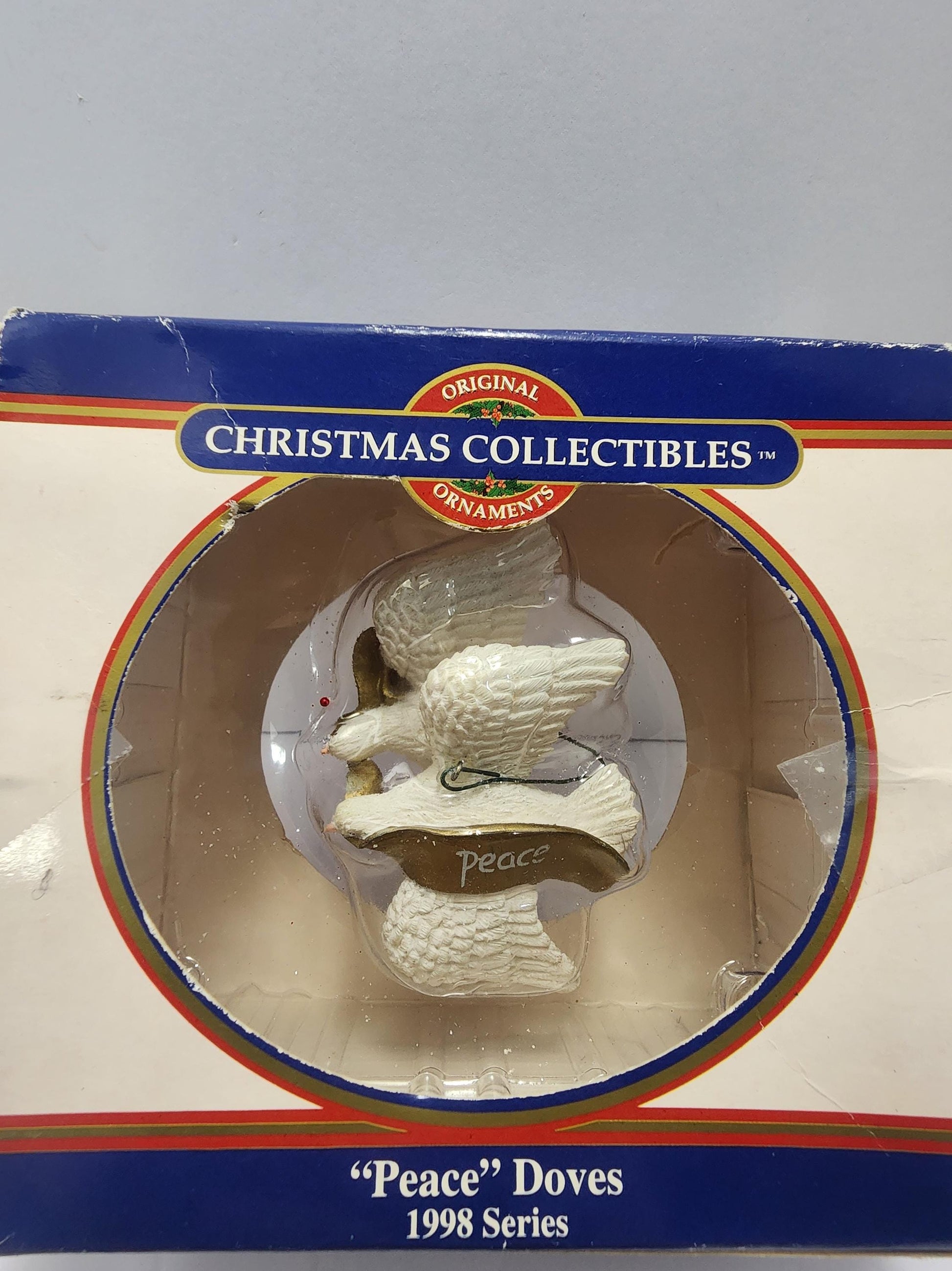 1998 Peace Dove Christmas Ornament From The Vintage Christmas Collection - Peace - Peace Dove - Doves - Birds - Christmas Ornaments