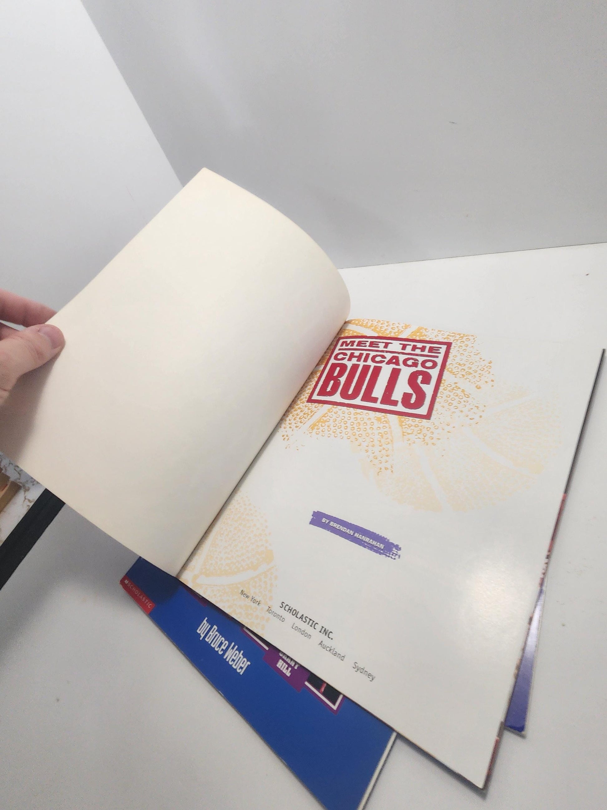 1990's Vintage NBA Superstar Books - NBA - Basketball - Chicago Bulls - Shaquille O'Neil - 1990's - nba Books - Basketball Books