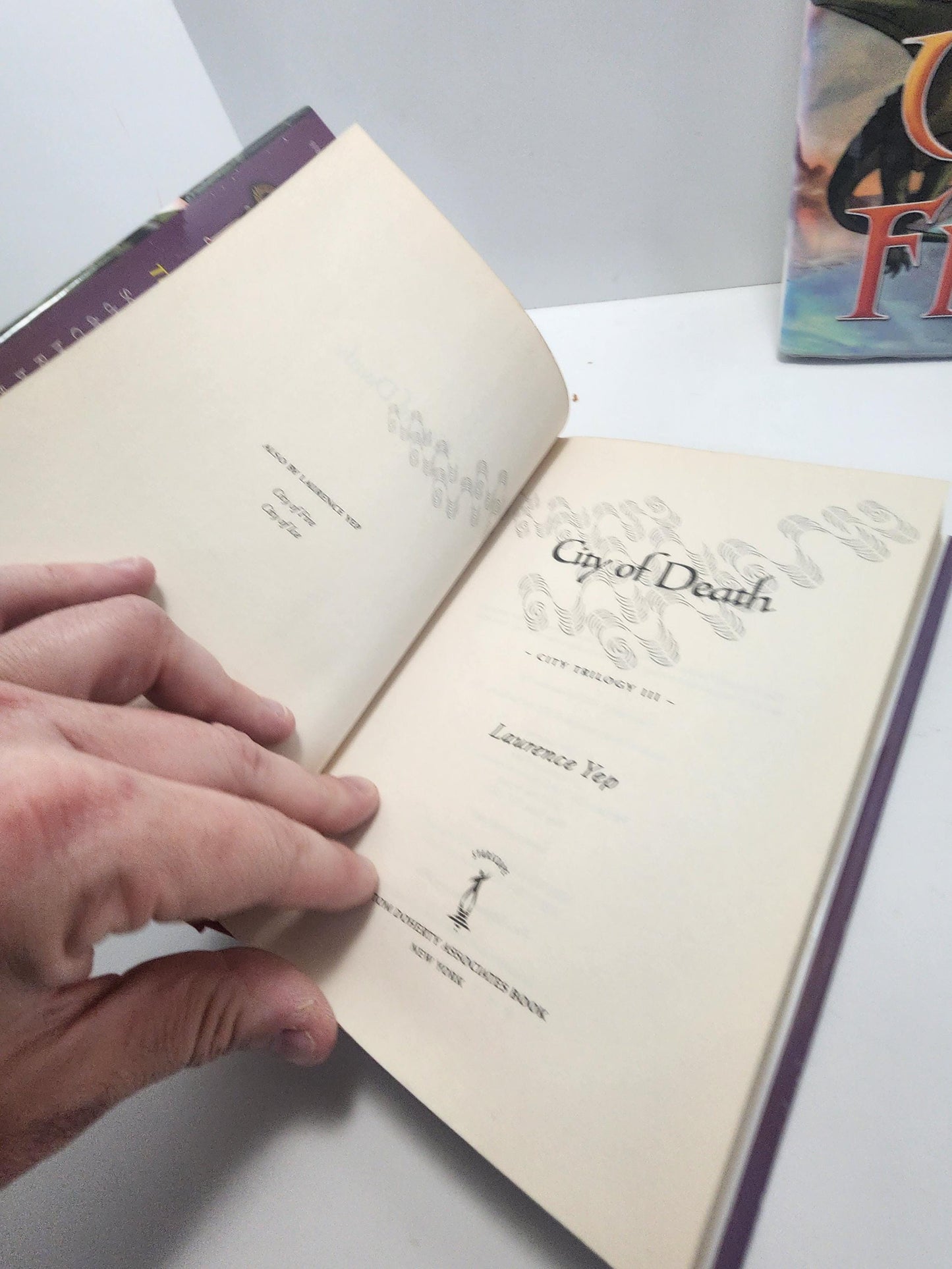 Laurence Yep Book Series LOT Of 2 - Laurenfe Yep - Laurence Yep Books - Book Lot - Book Series - City Of Fire - City Of Death - Fantasy Book