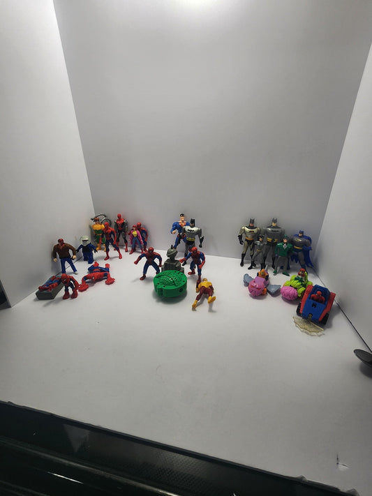 Superhero Vintage Toy LOTS - Batman - Batman Toys - Action Figures - Superheros - Spiderman - Spiderman Toys - DC Toys - DC Comics