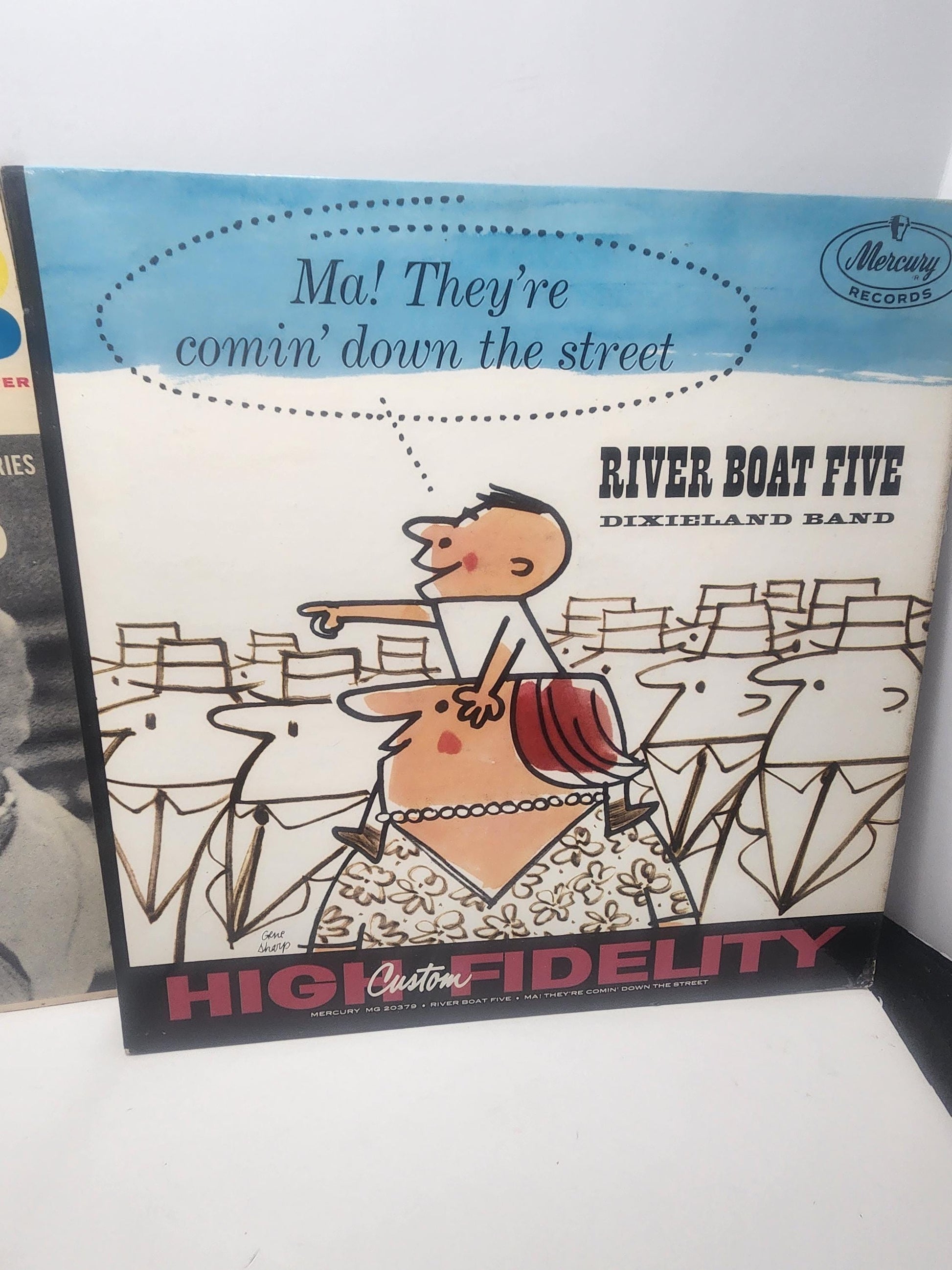 1970's Vinyl LP Records Jazz Bands LOT Of 2 - Records - Vinyl - Vinyl Records - Vinyl LP Records - Dixieland - Jazz Records - River Boat Fiv