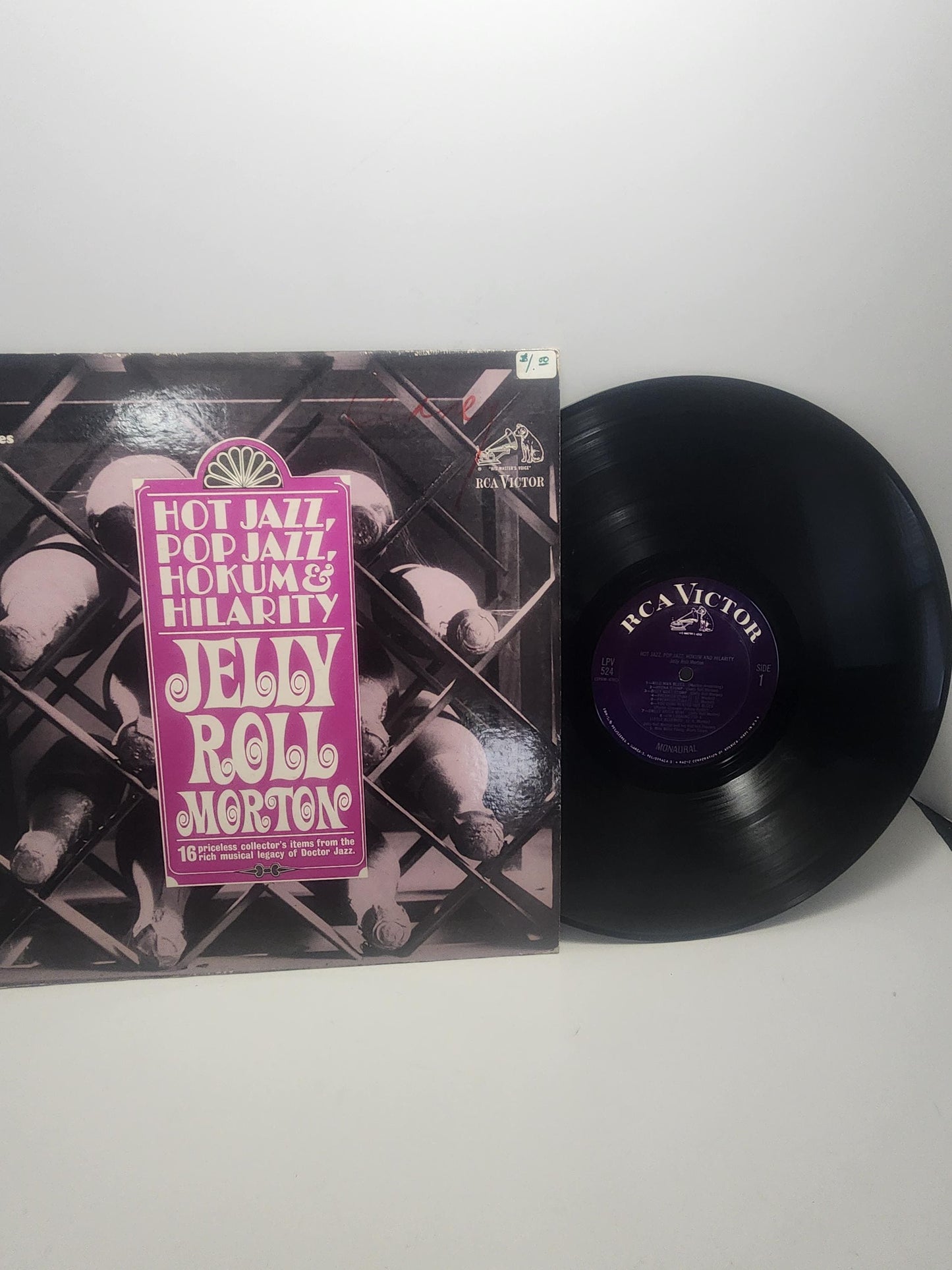 Jelly Roll Morton Vintage Jazz 1970's Vinyl LP Record - Vinyl - Vinyl Records - LPS - Jazz - Jazz Music - Jazz Records - Vintage Records