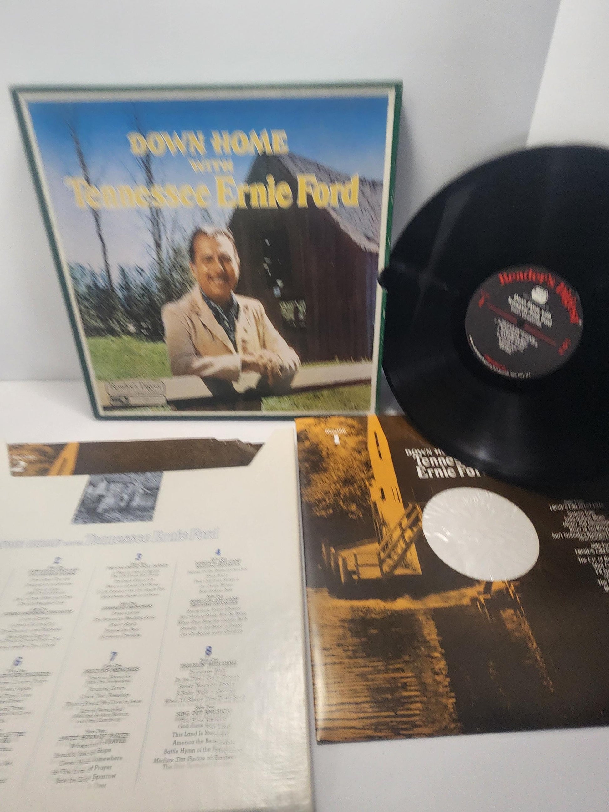 Vinyl 1970's LP Record Box SET - Down Home With Tennessee Ernie Ford - Ernie Ford - Glenn Miller - Glenn Miller Records - Record Set
