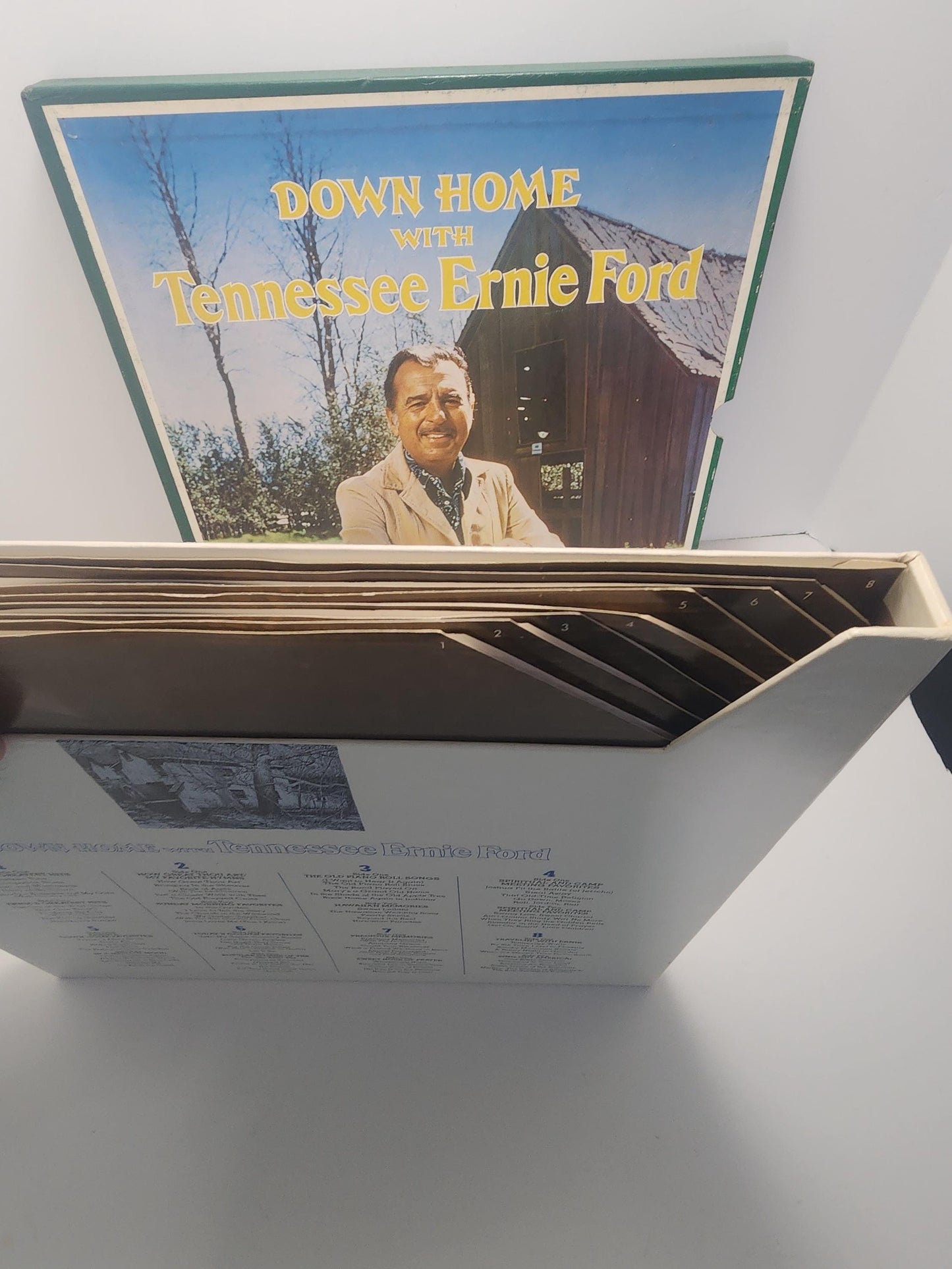Vinyl 1970's LP Record Box SET - Down Home With Tennessee Ernie Ford - Ernie Ford - Glenn Miller - Glenn Miller Records - Record Set