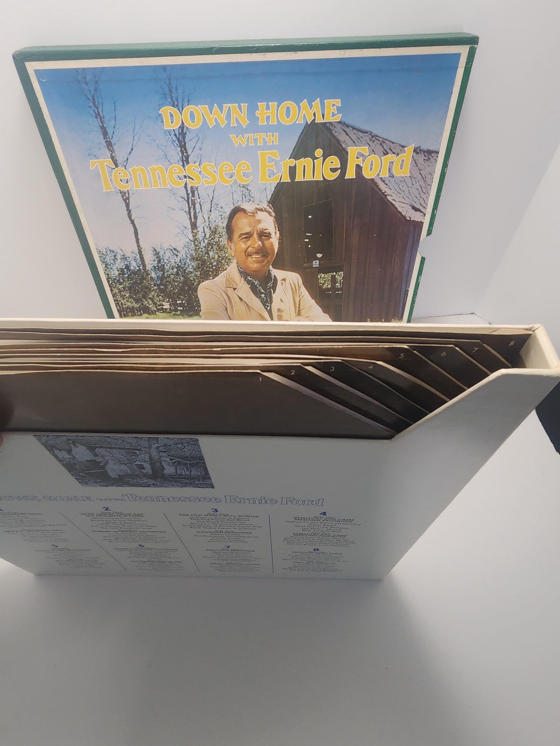 Vinyl 1970's LP Record Box SET - Down Home With Tennessee Ernie Ford - Ernie Ford - Glenn Miller - Glenn Miller Records - Record Set