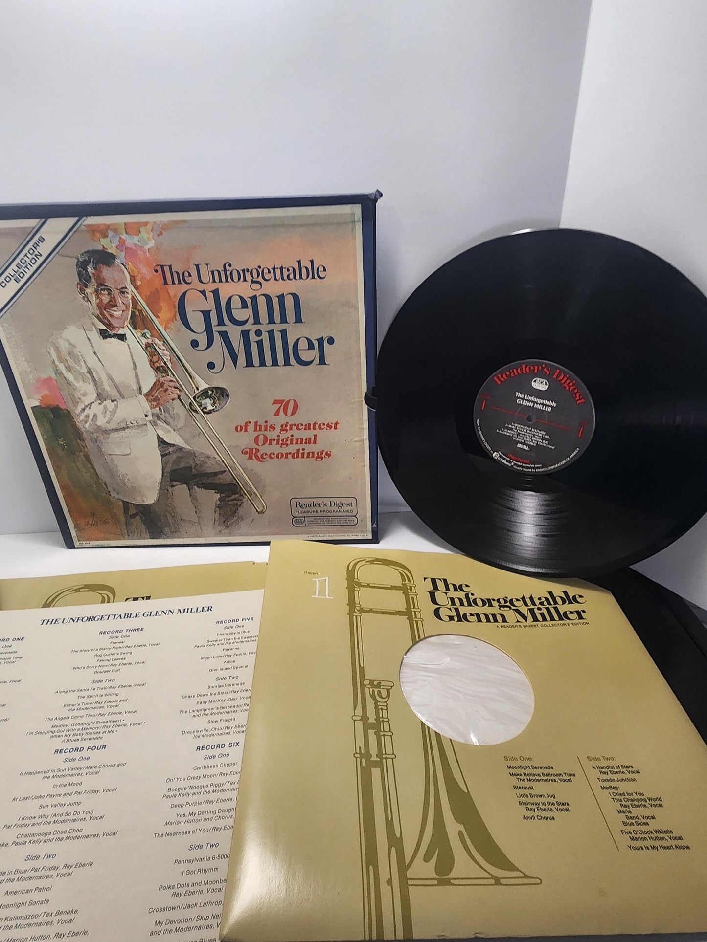 Vinyl 1970's LP Record Box SET - Down Home With Tennessee Ernie Ford - Ernie Ford - Glenn Miller - Glenn Miller Records - Record Set
