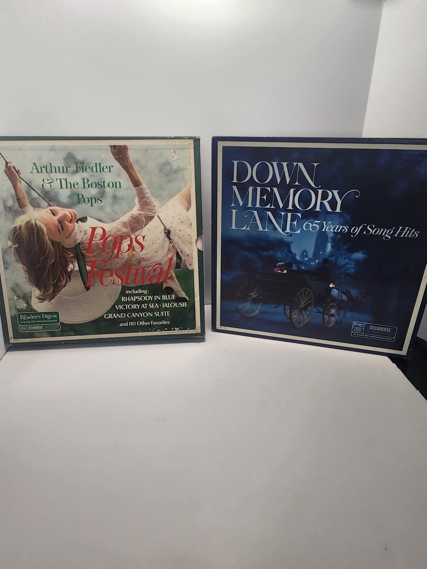 Reader's Digest 1970's Vinyl LP Records Box SETS - Pop Music - Pops Festival - Boston Pop - Down Memory Lane - Music Hits - Reader's Digest