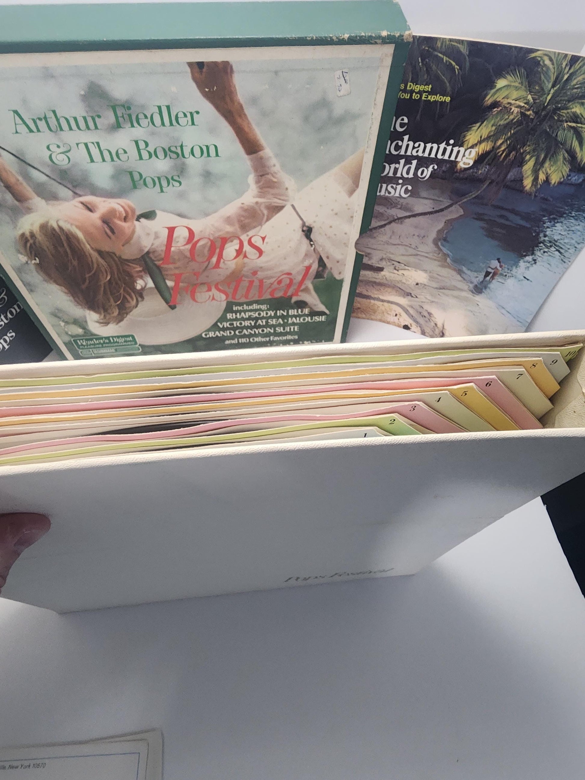 Reader's Digest 1970's Vinyl LP Records Box SETS - Pop Music - Pops Festival - Boston Pop - Down Memory Lane - Music Hits - Reader's Digest