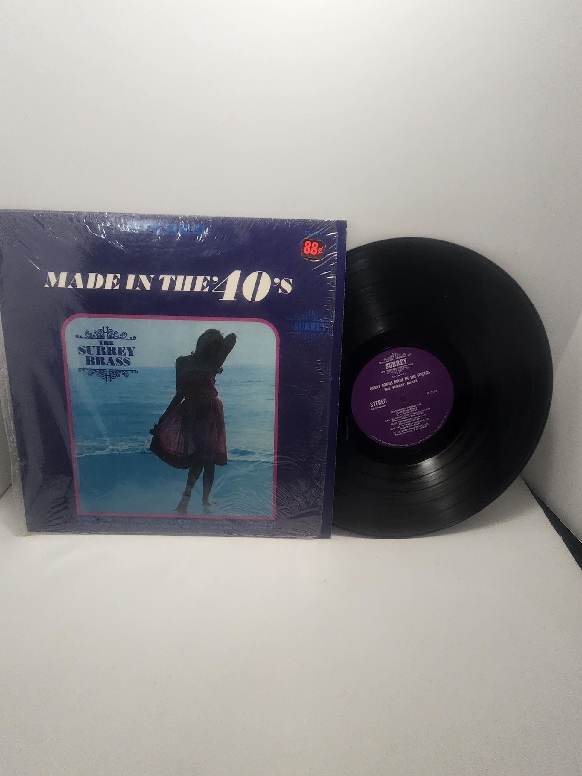 Made In The 40's Surrey Brass Vintage Vinyl LP Record - 1940's - Music - Vintage Music - Surrey Brass - Brass Music - Brass Records - Vinyl