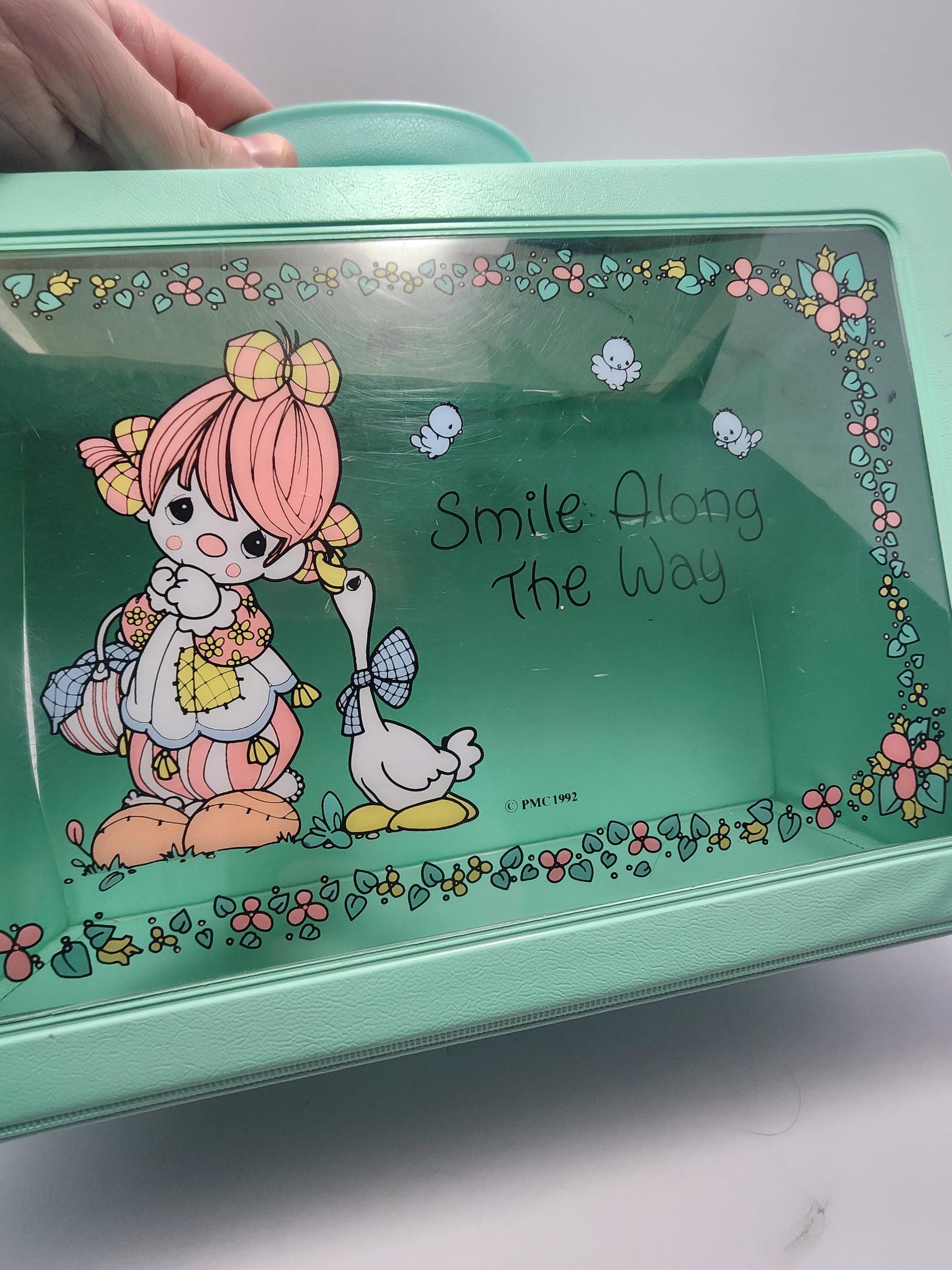 Sanrio 1992 Precious Moments Carry Bag Case - Precious Moments - Dolls - Doll Bag - Toy Case - Toy Storage - Carrying Case - Sanrio - 1990's