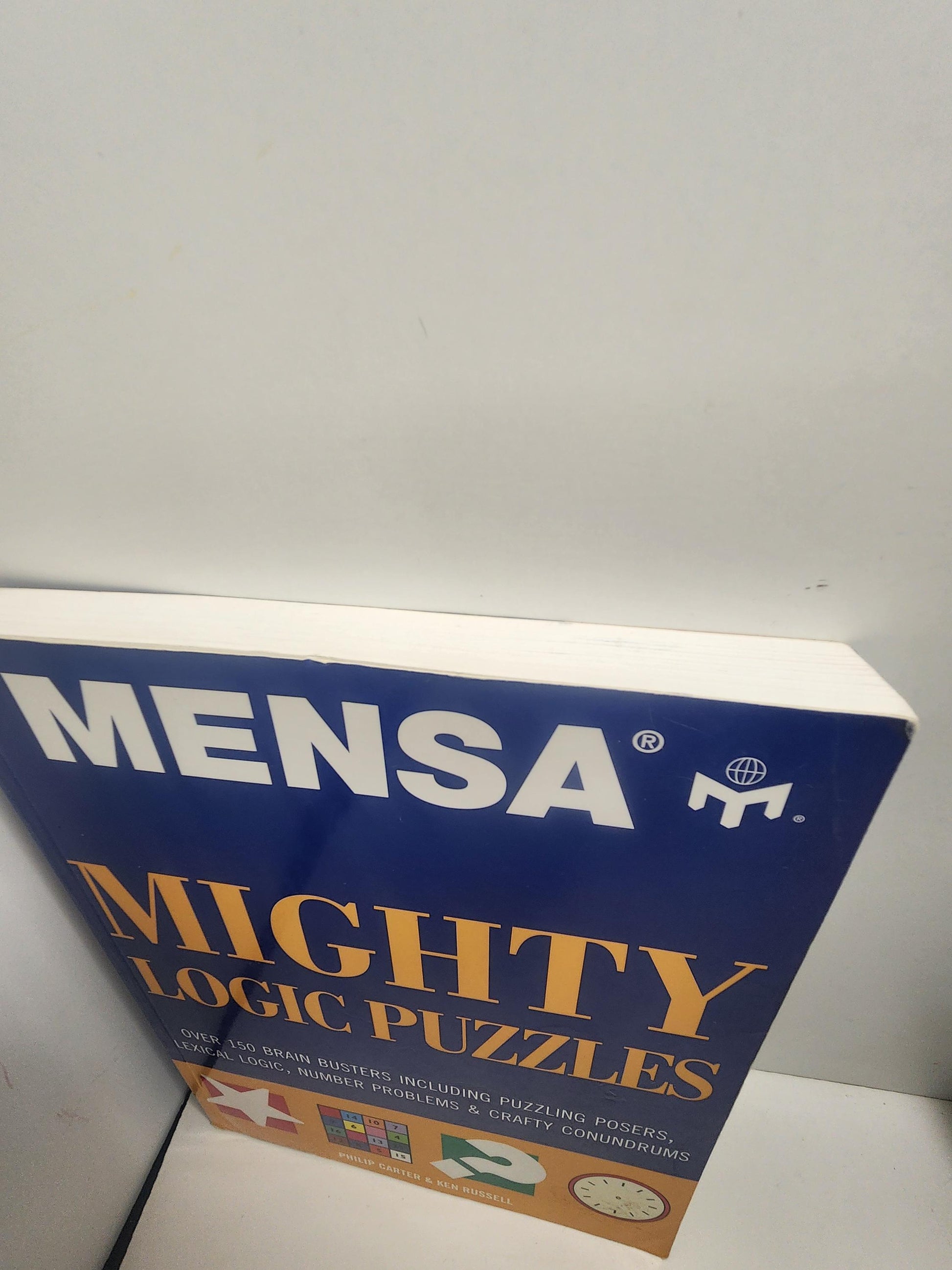 1996 Mensa Mighty Logic Puzzles by Philip Carter - Puzzle - Puzzle Books - Brain Teasers - Activity Books - Mensa - Mensa Books - Logic