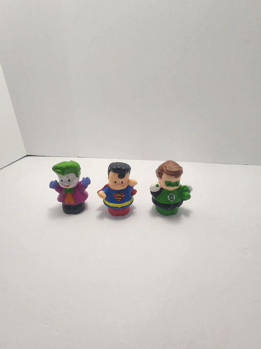 Fisher Price Little People The Joker & Green Lantern - Superheros - Villians - The Joker - Dc - Dc Toys - Green Lantern - Fisher Price Toys
