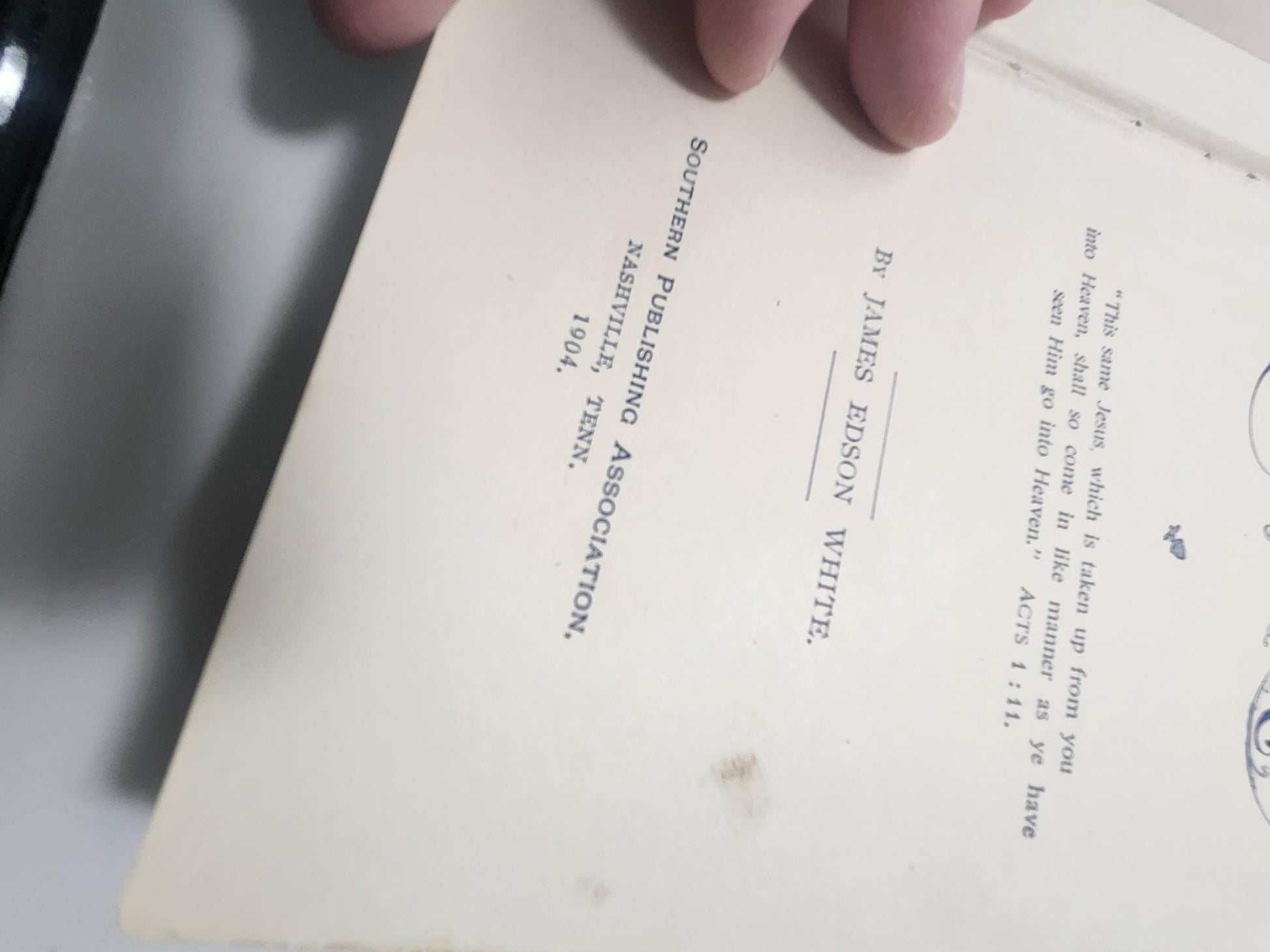 1898 The Coming King by James Edson White - The Coming King - James Edson White - Antiques - Antique Books - 1800's - 1800's Books - Old Boo