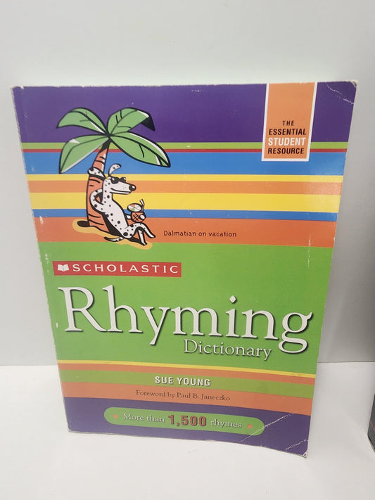 1994 Scholastic Rhyming Dictionary by Sue Young - 1990s - Learning Books - Educational Books - Scholastic - Scholastic Books - Rhyming