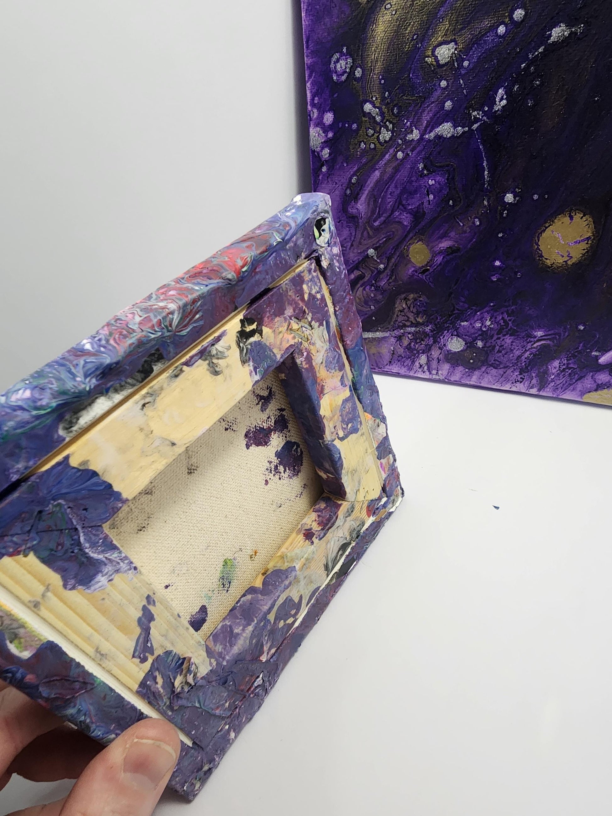 Acrylic Abstract Pour Homemade Painting Canvas - Pour Paintings - Homemade - Paintings - Wall Decorations - Abstract Painting - Paints