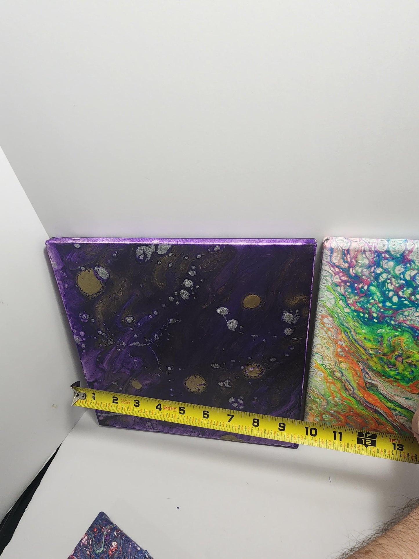 Acrylic Abstract Pour Homemade Painting Canvas - Pour Paintings - Homemade - Paintings - Wall Decorations - Abstract Painting - Paints