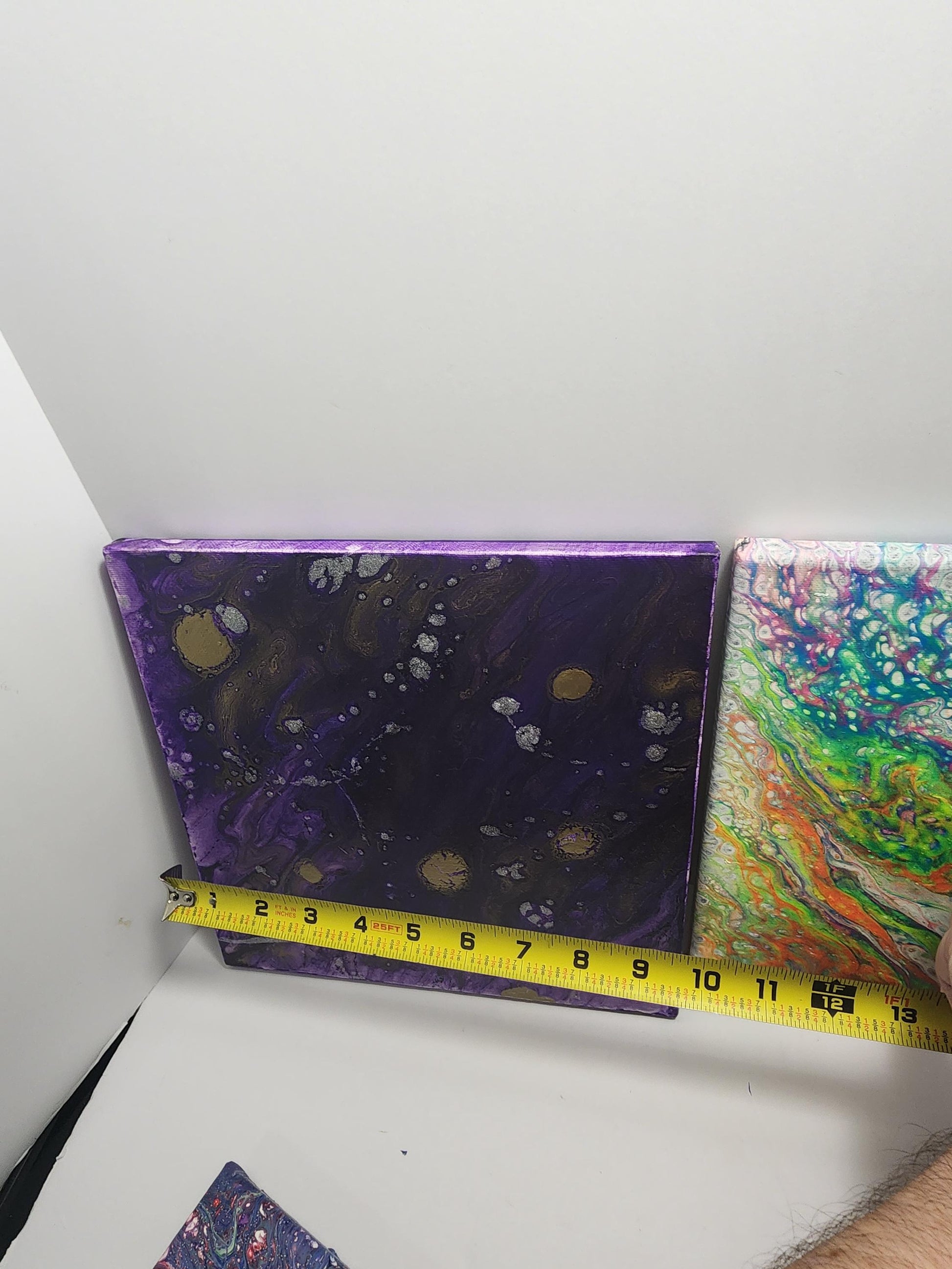 Acrylic Abstract Pour Homemade Painting Canvas - Pour Paintings - Homemade - Paintings - Wall Decorations - Abstract Painting - Paints