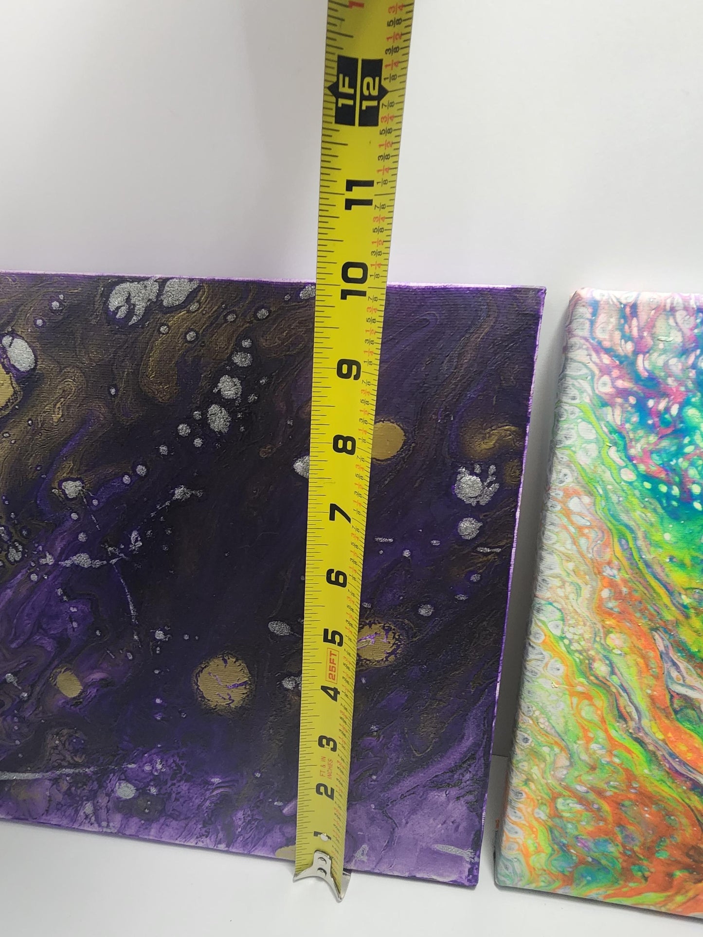 Acrylic Abstract Pour Homemade Painting Canvas - Pour Paintings - Homemade - Paintings - Wall Decorations - Abstract Painting - Paints