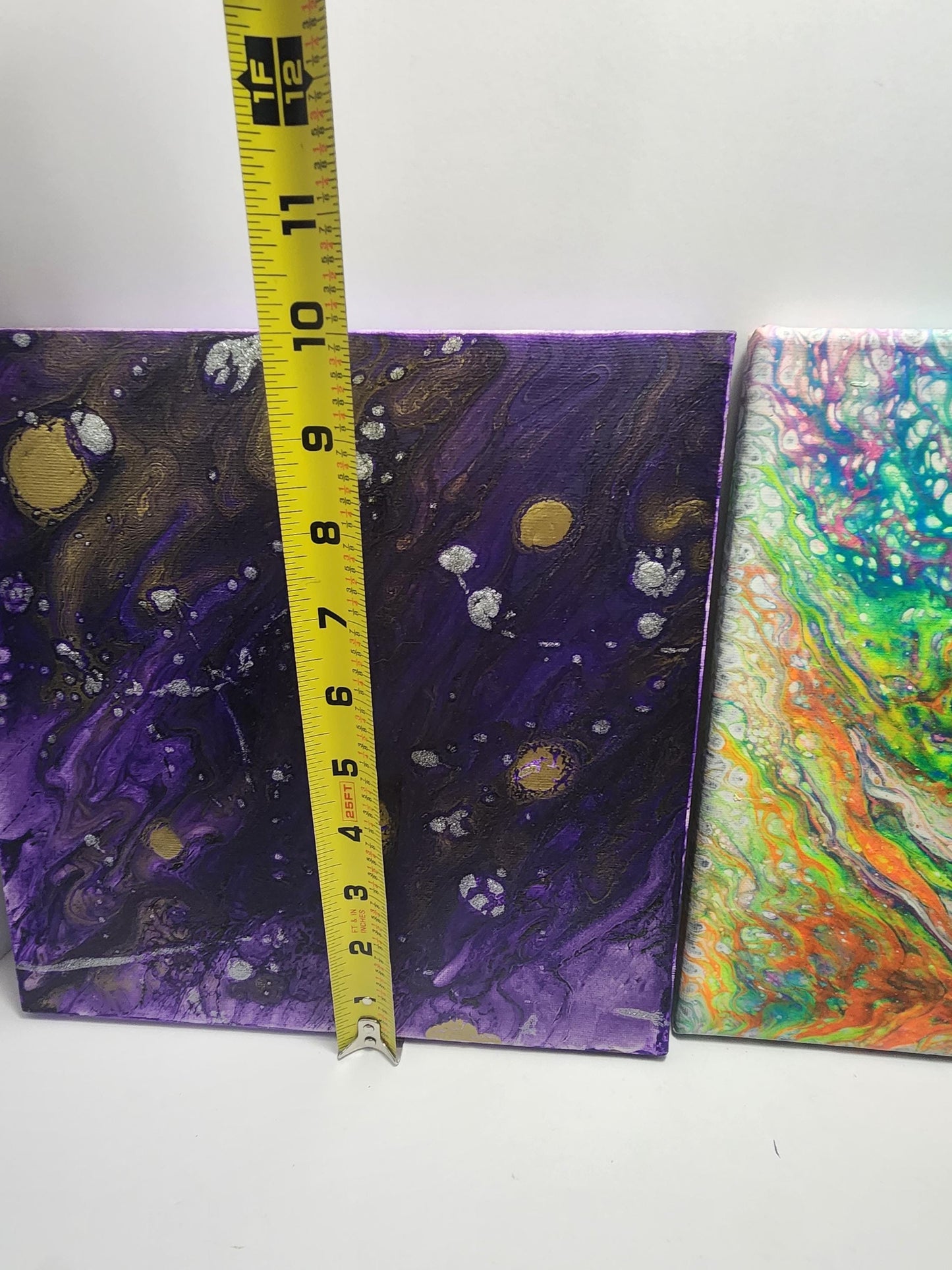 Acrylic Abstract Pour Homemade Painting Canvas - Pour Paintings - Homemade - Paintings - Wall Decorations - Abstract Painting - Paints