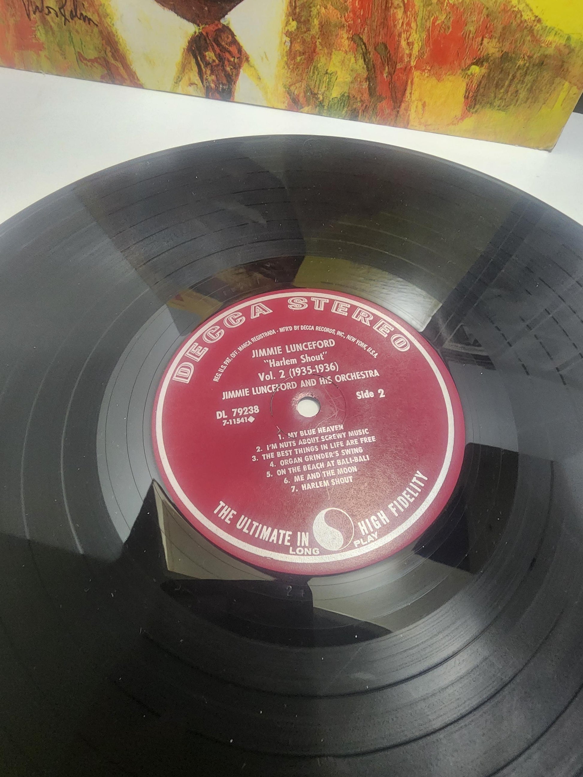 Jimmie Lunceford Vintage 1960's Vinyl LP Record - Records - Vinyl - Vinyl Records - Jimmie Lunceford - Harlem Shout