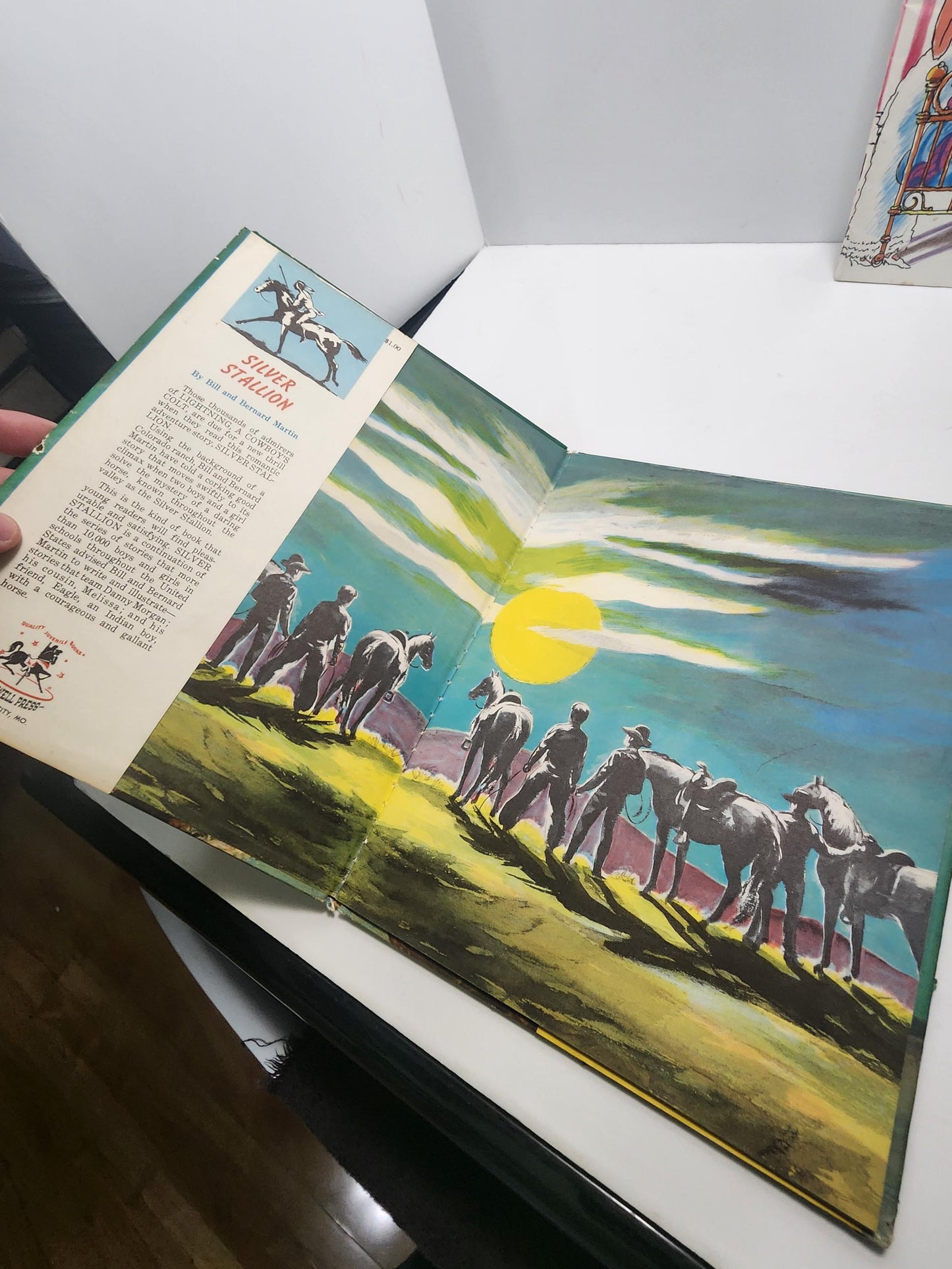 1949 1st Edition Hardcover Book Silver Stallion By Bill and Bernard Martin - Silver Stallion - 1940's - Antiques - Vintage Books - Martin