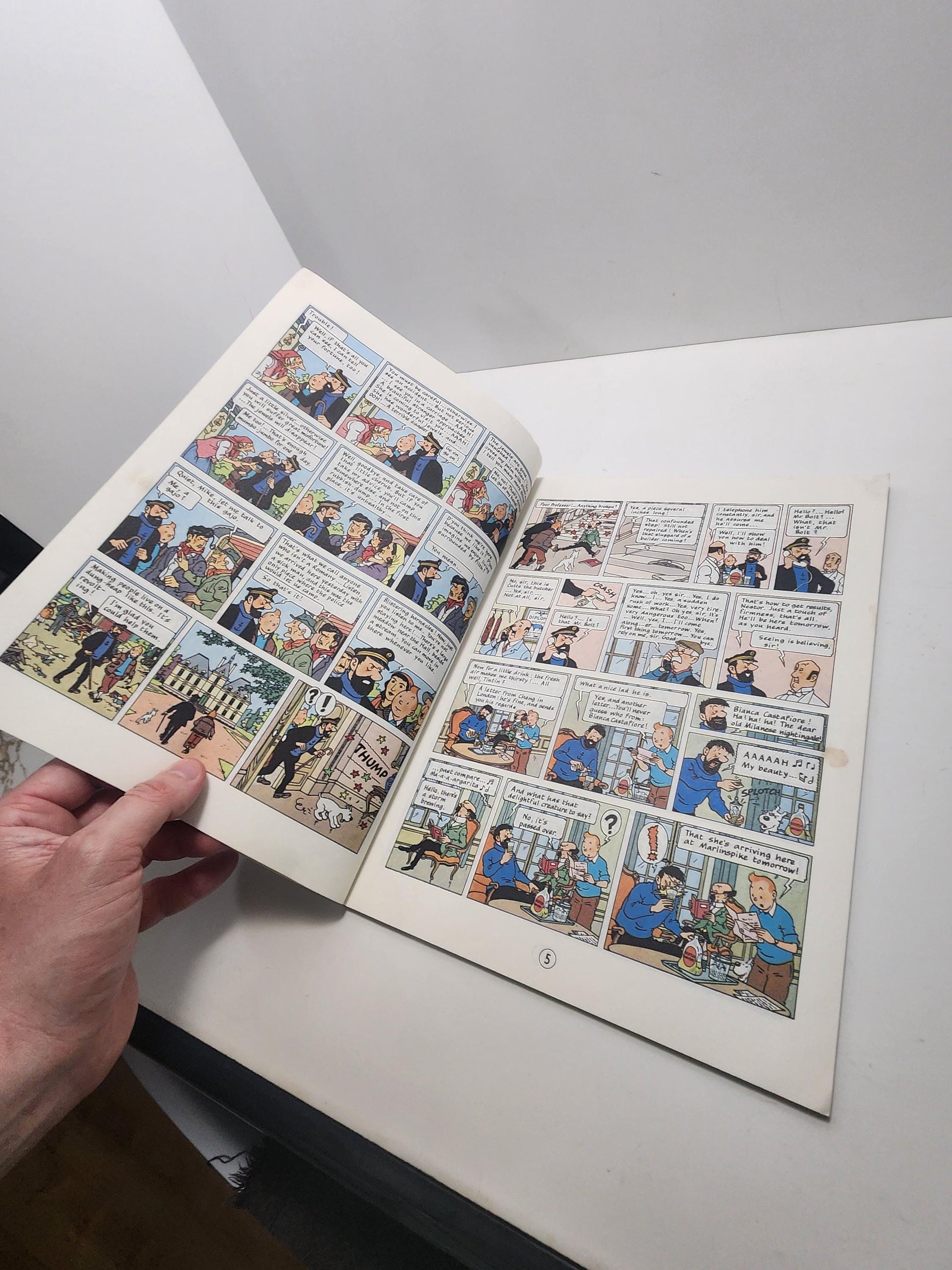 1975 The Adventures Of TinTin - The Castafiore Emerald - Vintage Books - Comics - Comic Books - The Adventures Of TinTin - TinTin - 1970's