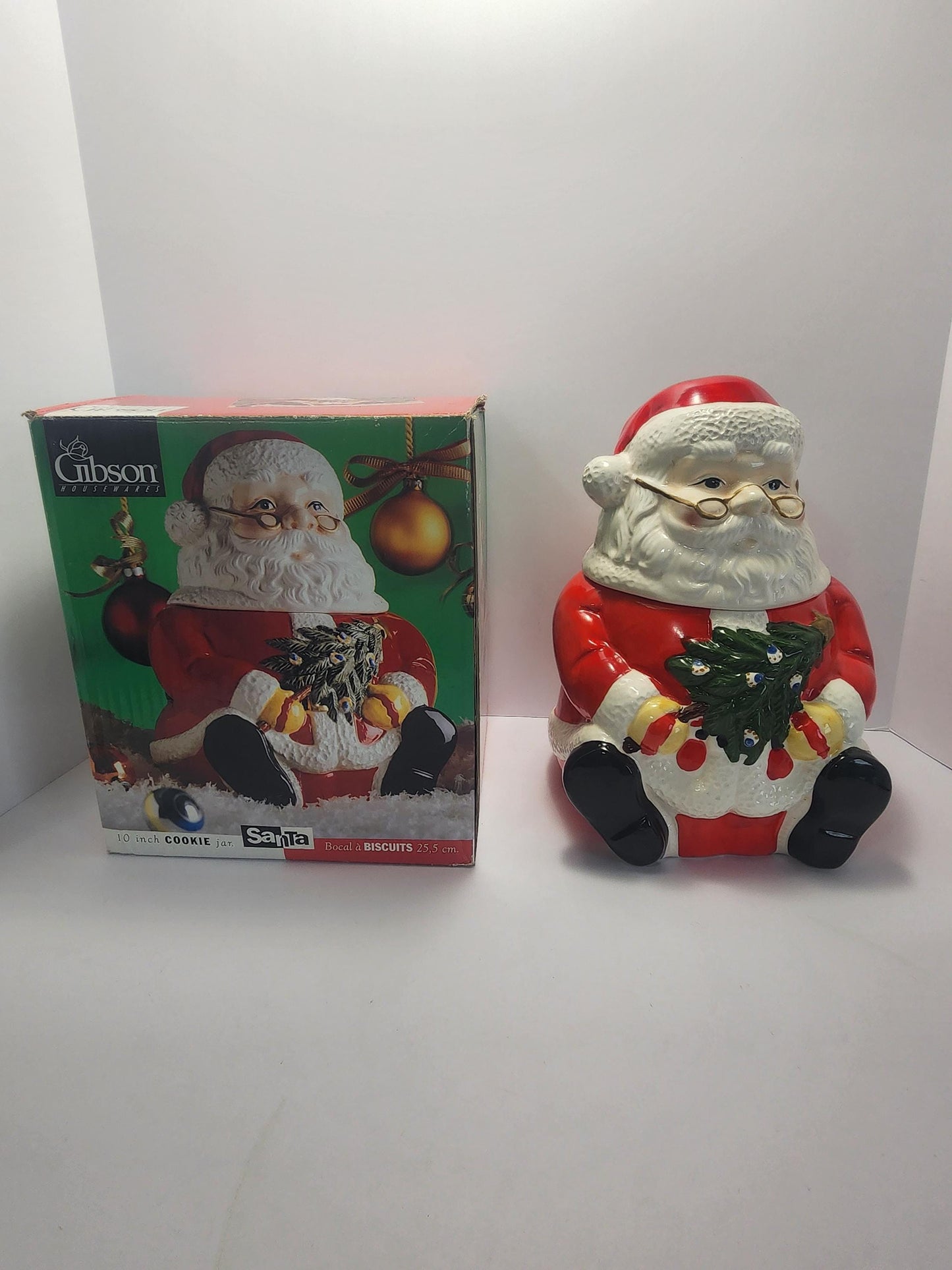 1997 Gibson Vintage Santa Claus Christmas Cookie Jar - Cookies - Cookie Jar - Gibson - Santa - Christmas - Jars - Santa Cookie Jar