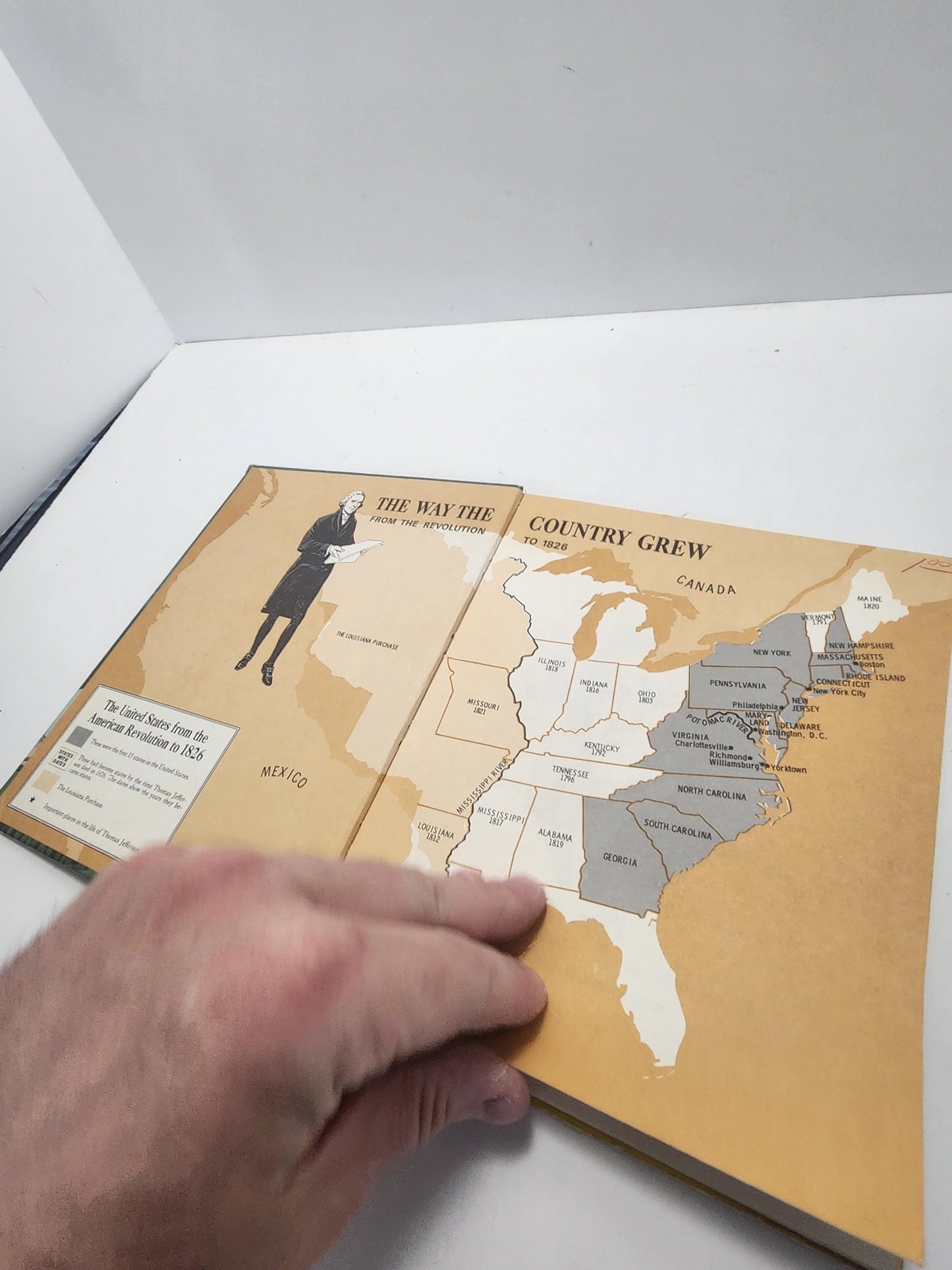 1967 Children's Book Meet Thomas Jefferson, Written by Marvin Barrett and illustrated by Angelo Torres - Children's Books - Presidents