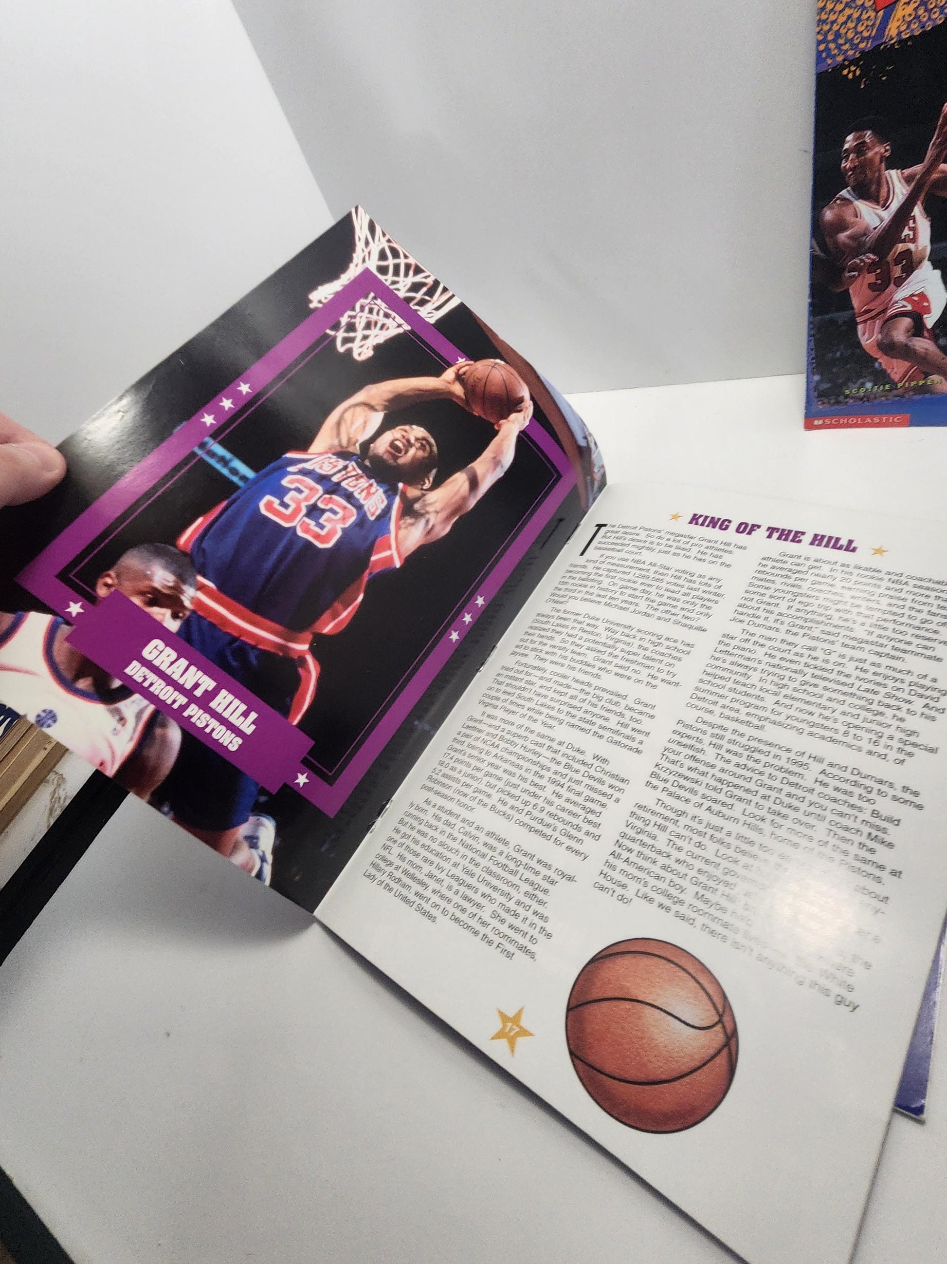 1990's Vintage NBA Superstar Books - NBA - Basketball - Chicago Bulls - Shaquille O'Neil - 1990's - nba Books - Basketball Books